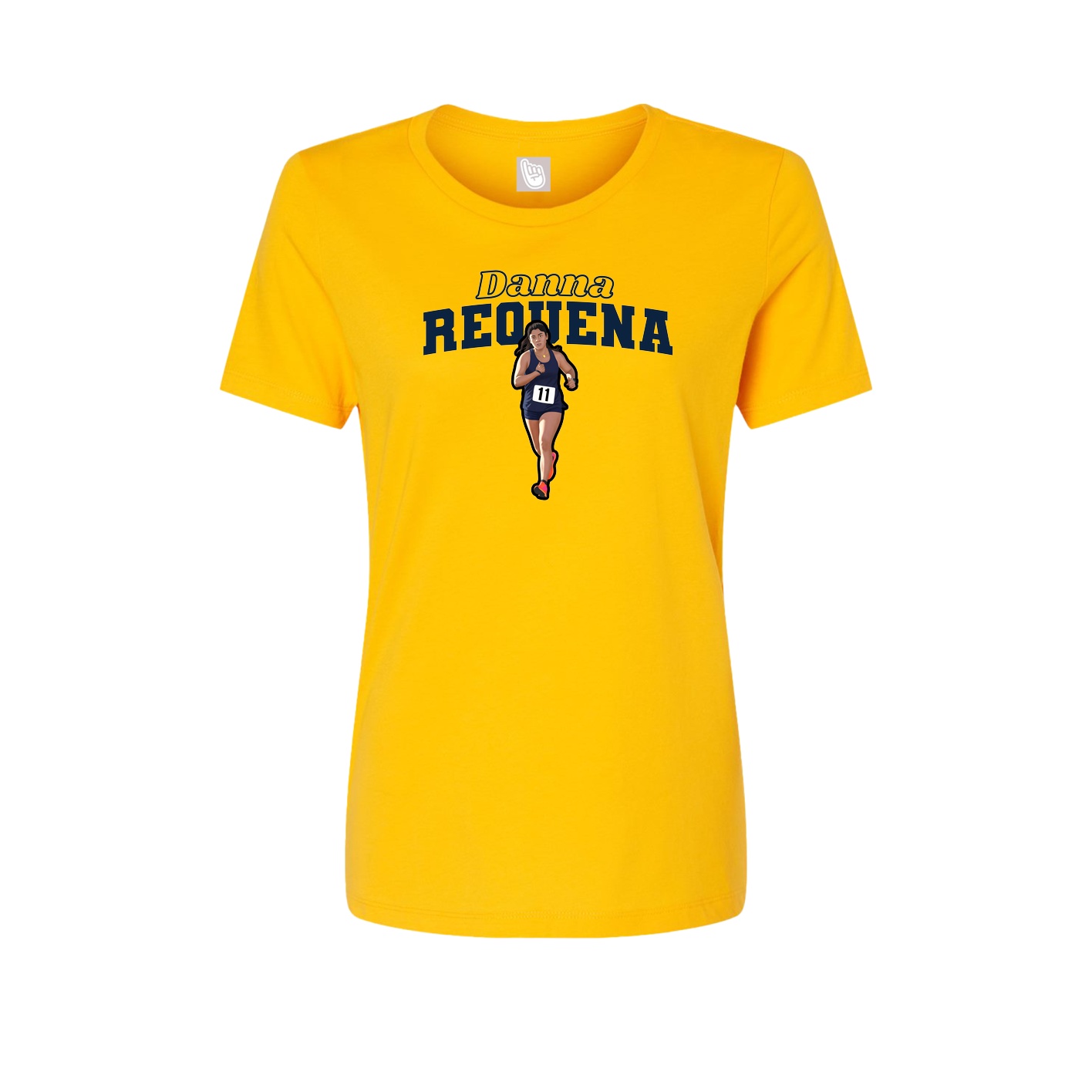 Womens Tee — Name Arch in Gold