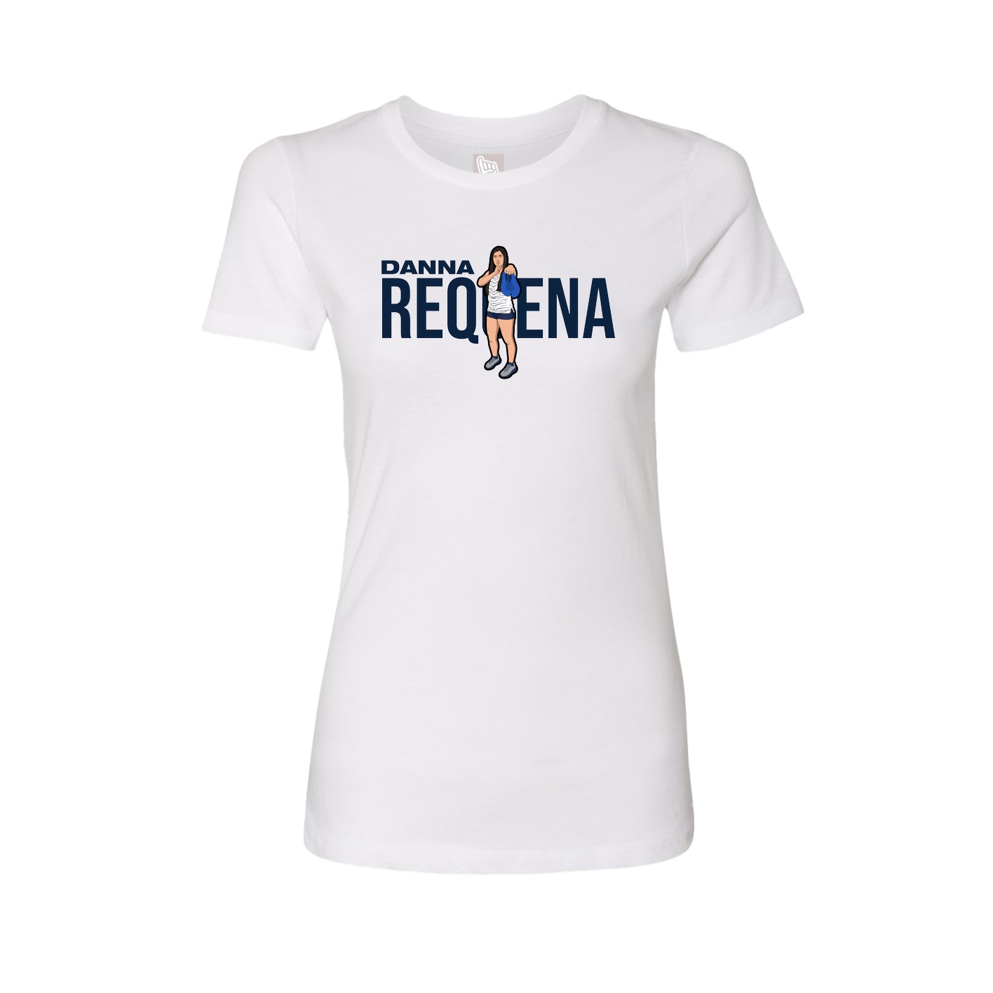 Womens Tee — Player Name in White