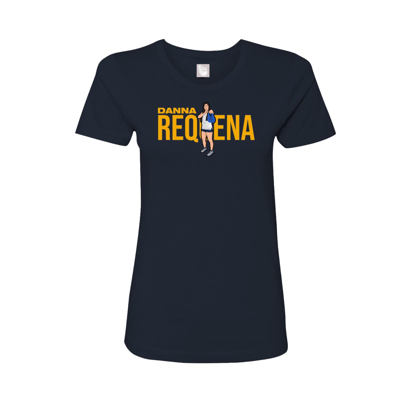 Womens Tee — Player Name in Navy