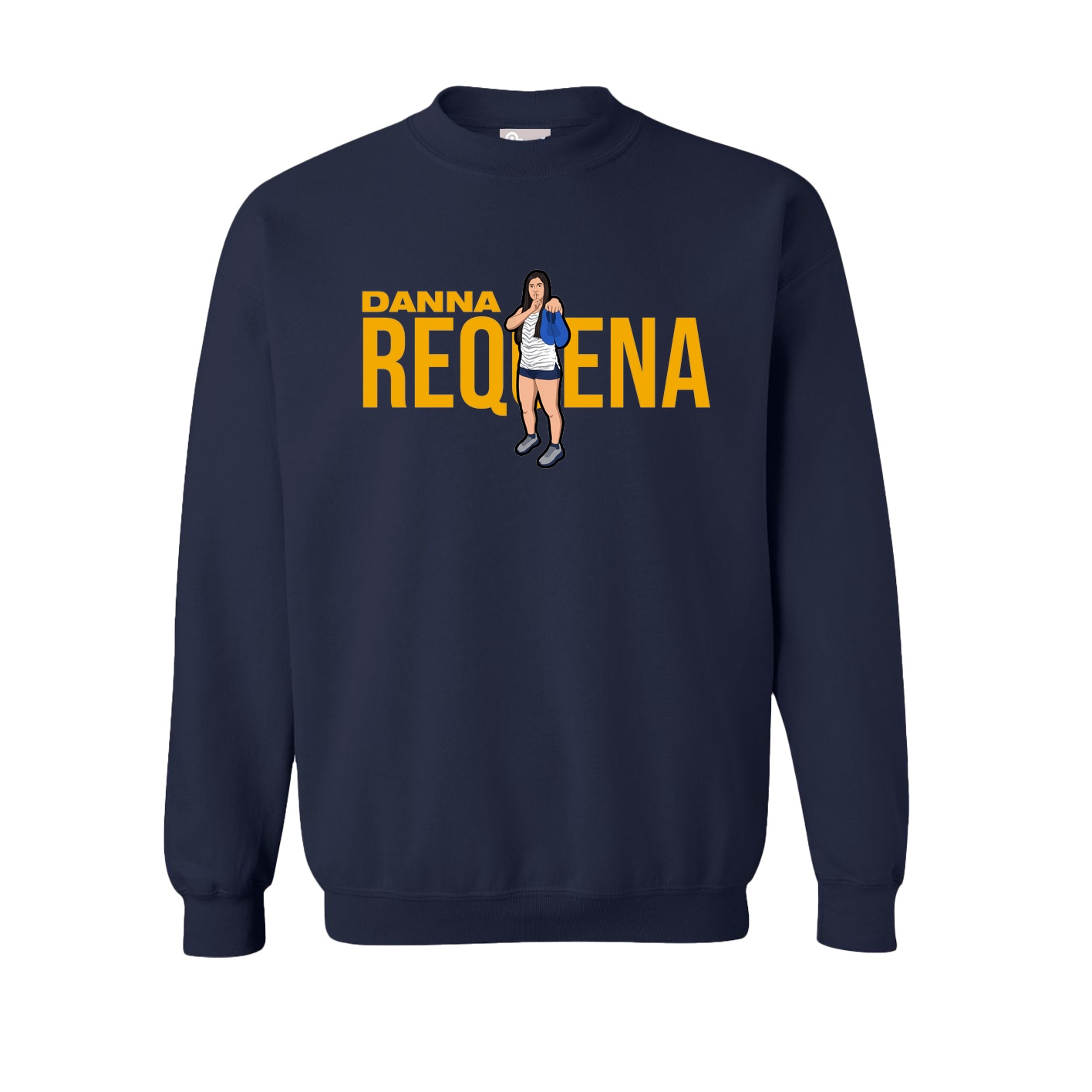 Fleece Crew — Player Name in Navy