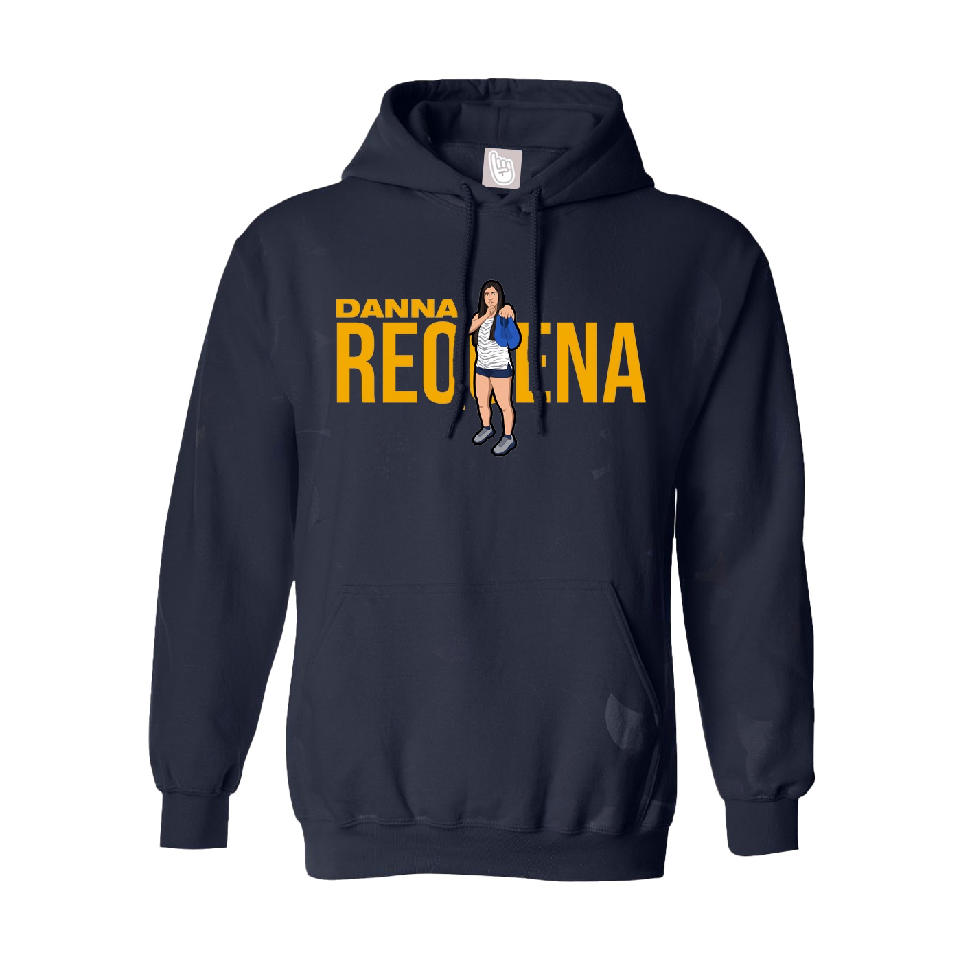 Youth Hoodie — Player Name in Navy