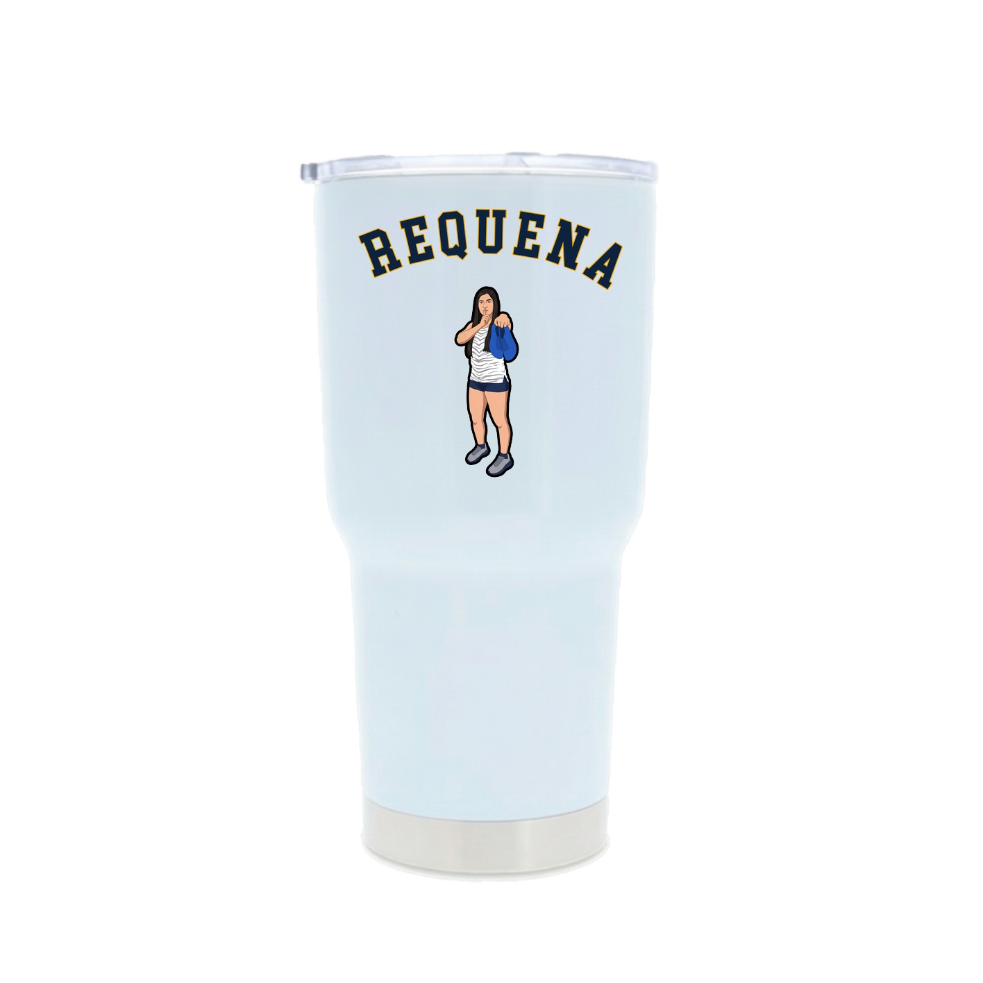 30oz Stainless Steel Tumbler — Shirsey Arch in White