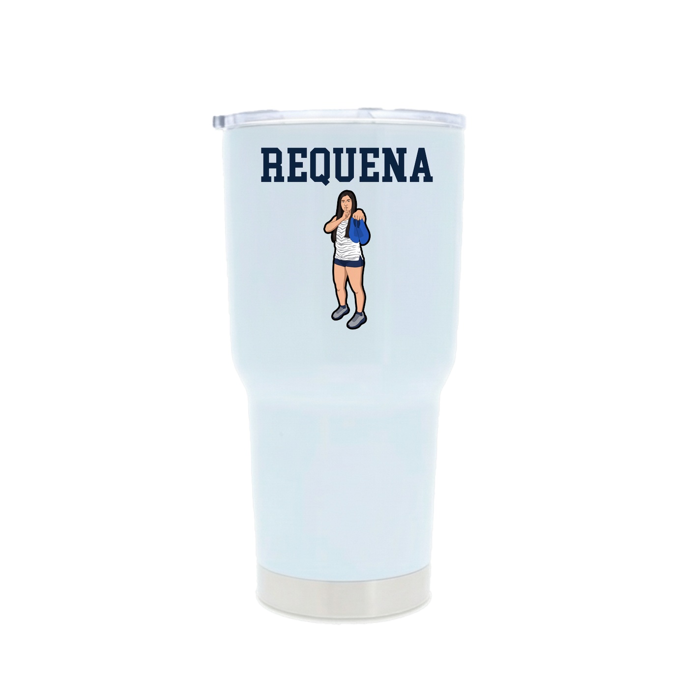 30oz Stainless Steel Tumbler — Shirsey in White