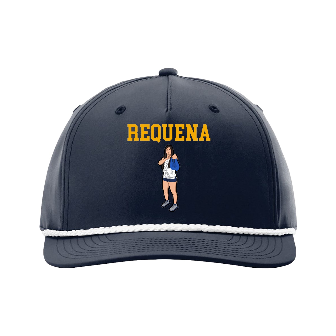 Five-Panel Classic Rope Cap — Shirsey in Navy