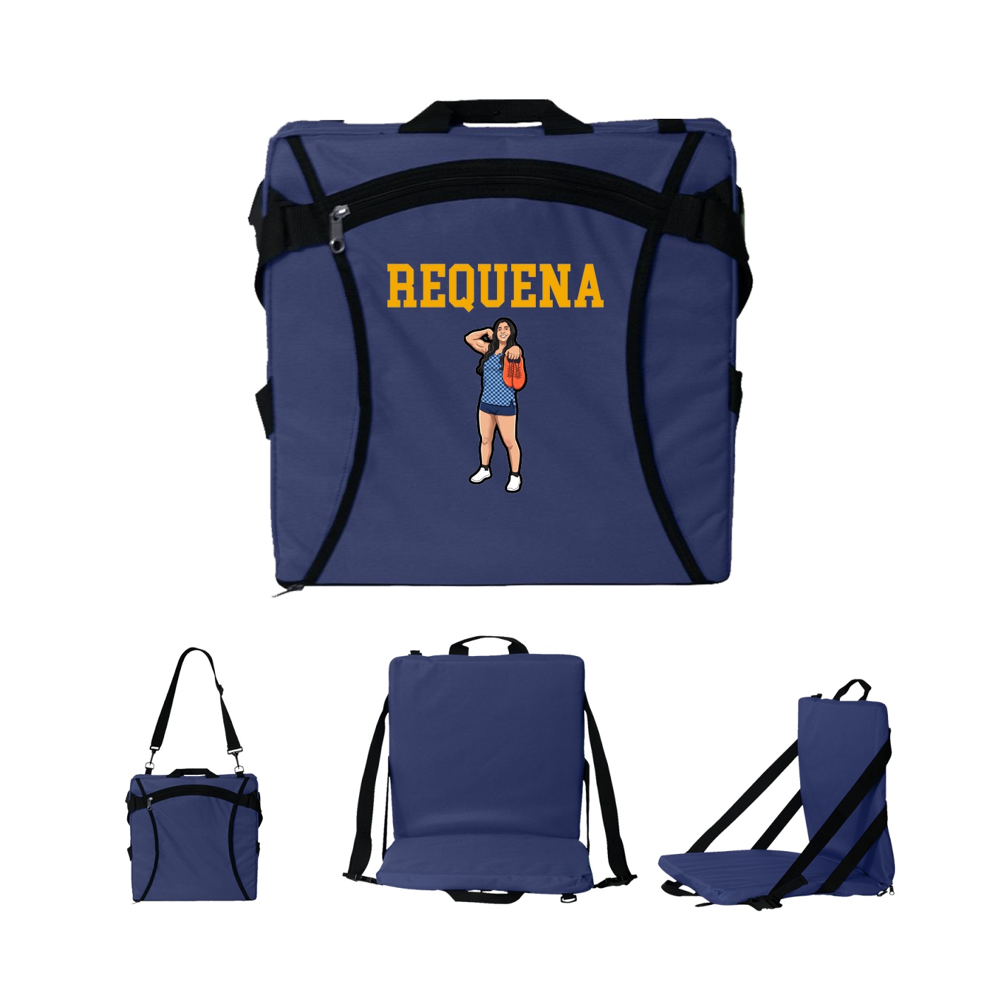 Folding Stadium Seat — Shirsey in Navy