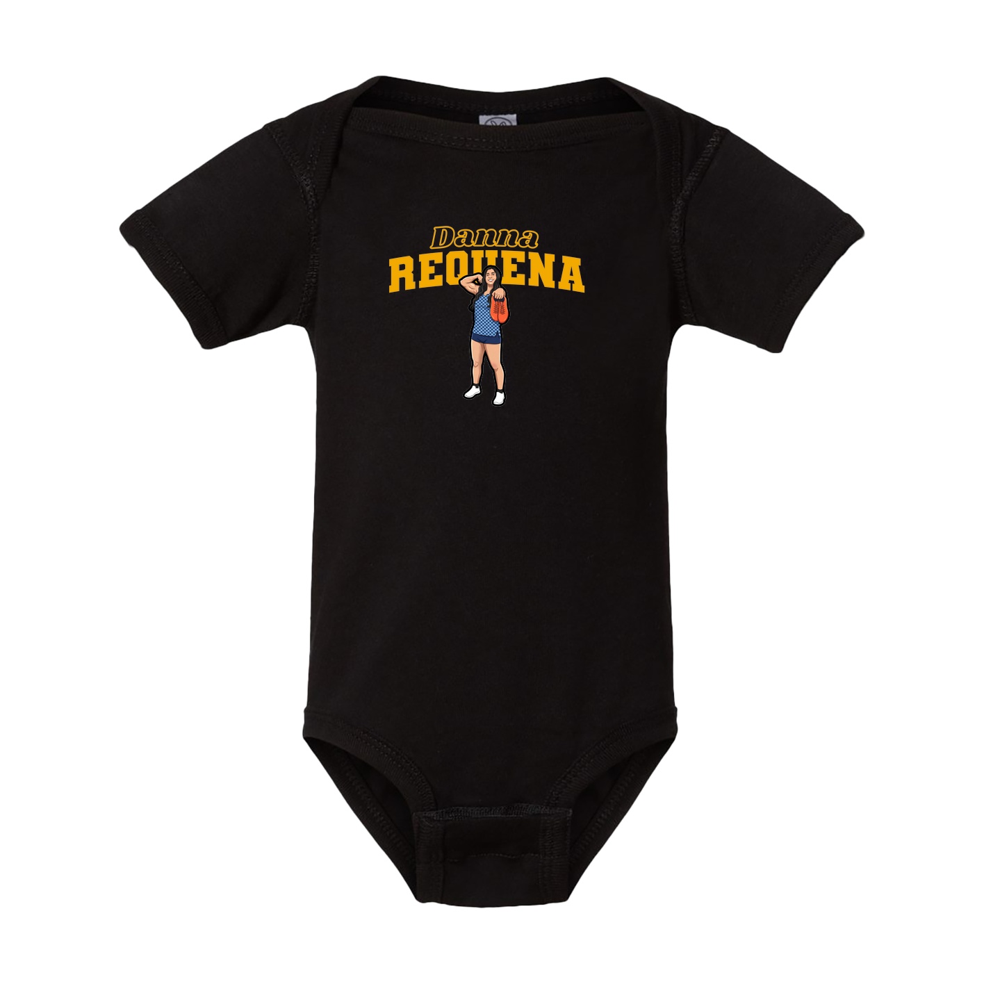 Baby Onesie — Name Arch in Black