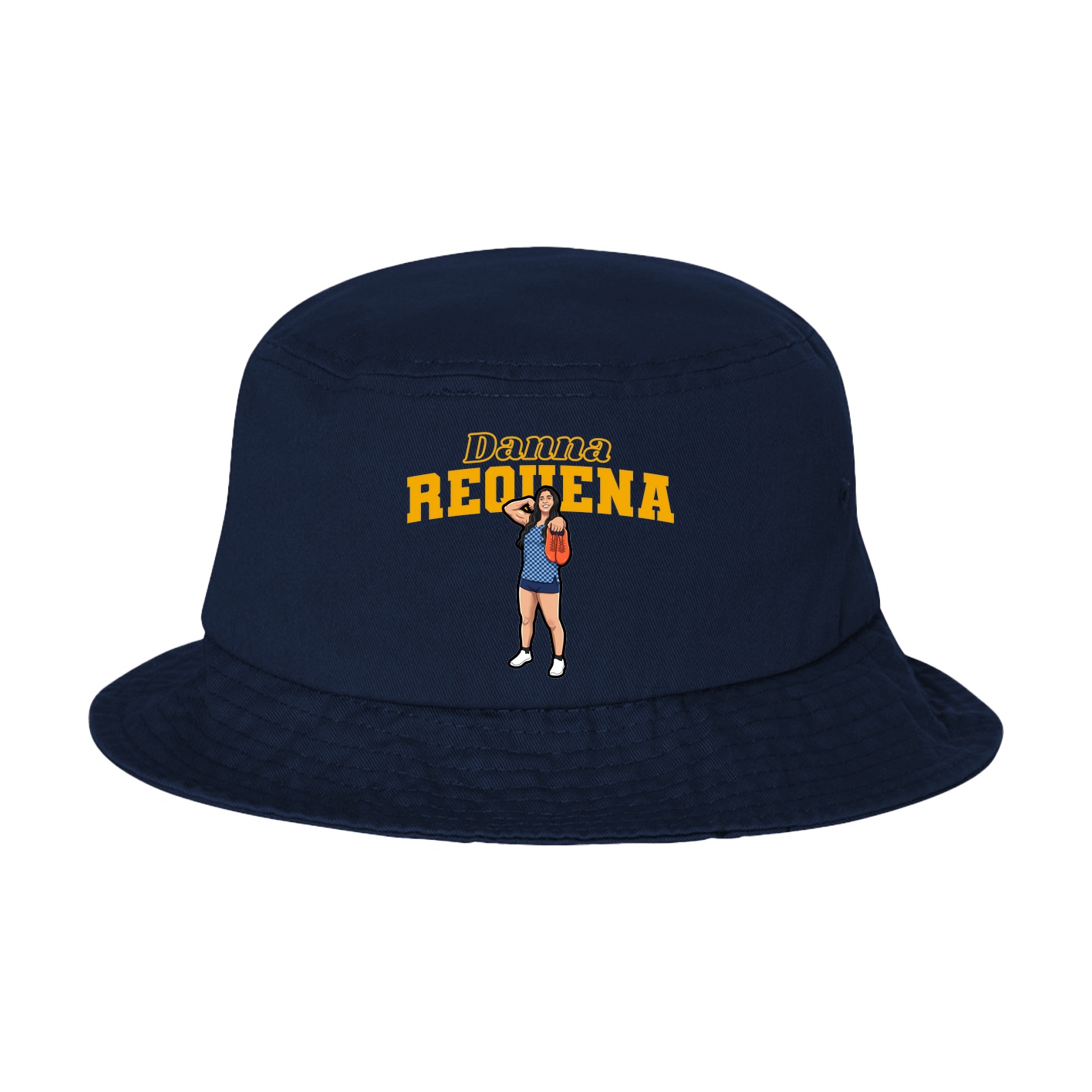 Bucket Cap — Name Arch in Navy