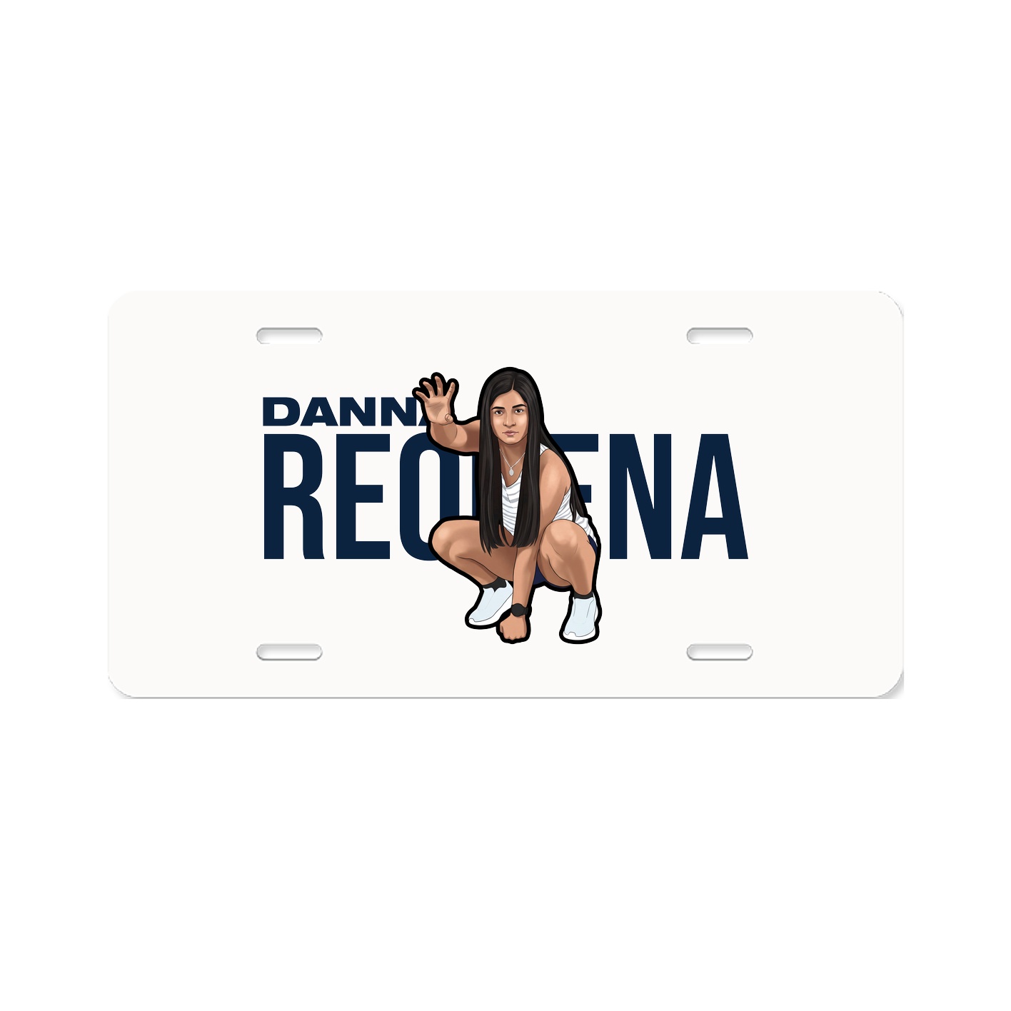 License Plate — Player Name in Classic