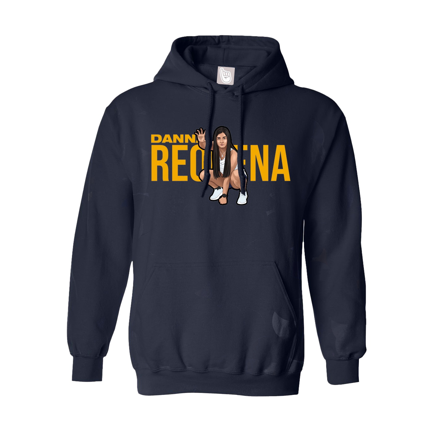 Hoodie — Player Name in Navy