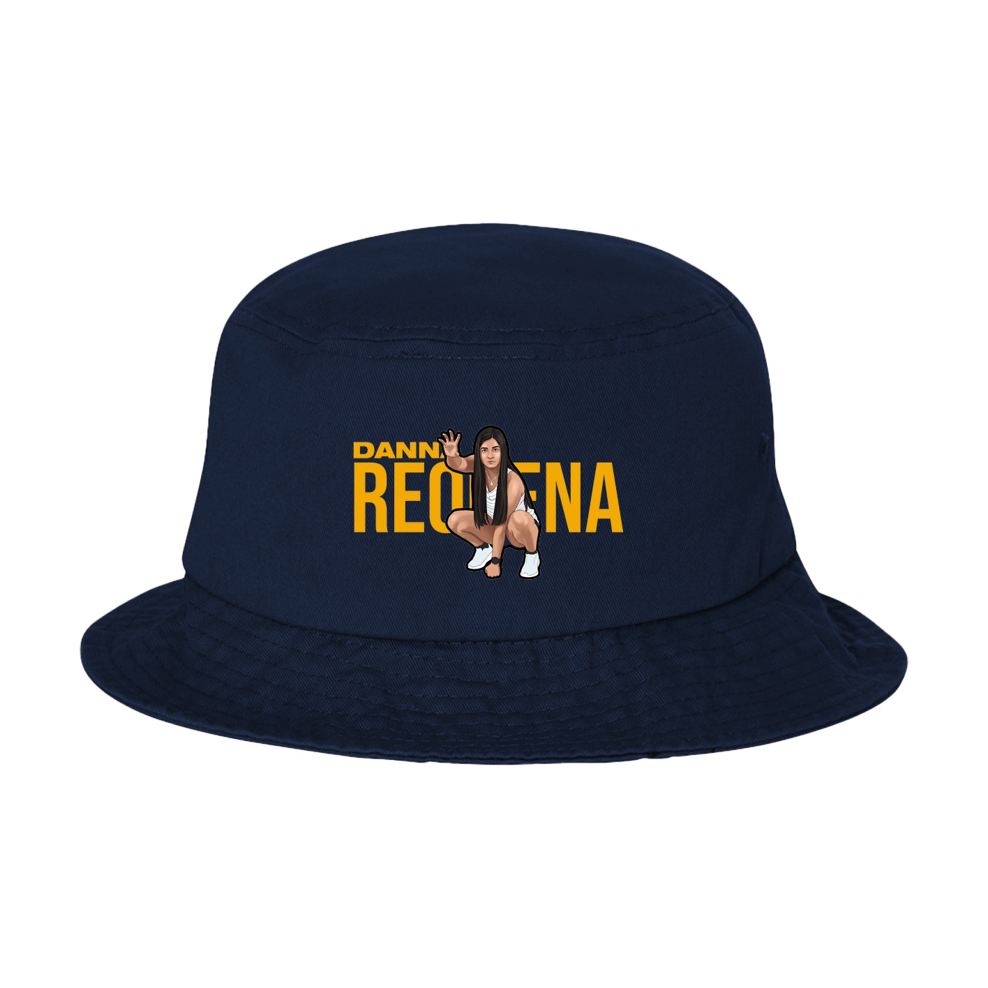 Bucket Cap — Player Name in Navy