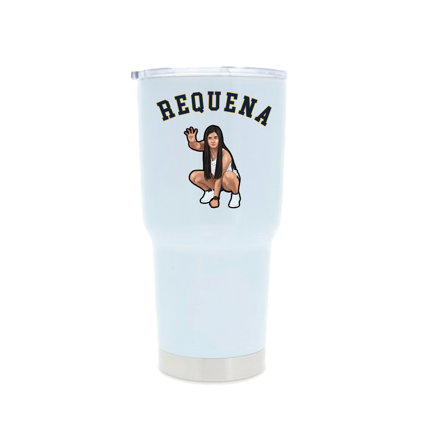30oz Stainless Steel Tumbler — Shirsey Arch in White