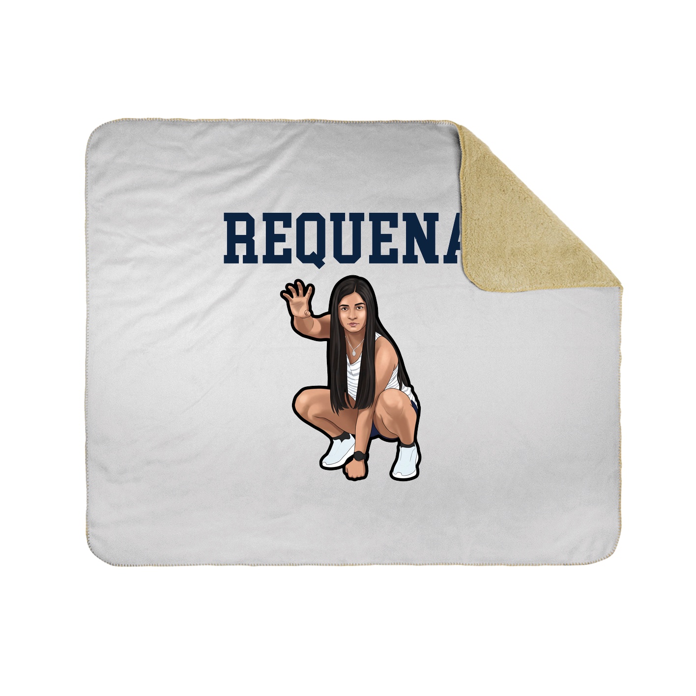 Throw Blanket — Shirsey in White