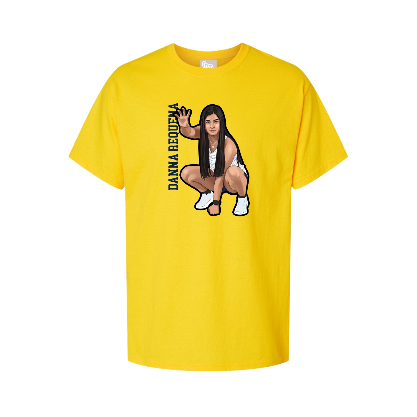 Tee — Name Vertical in Gold