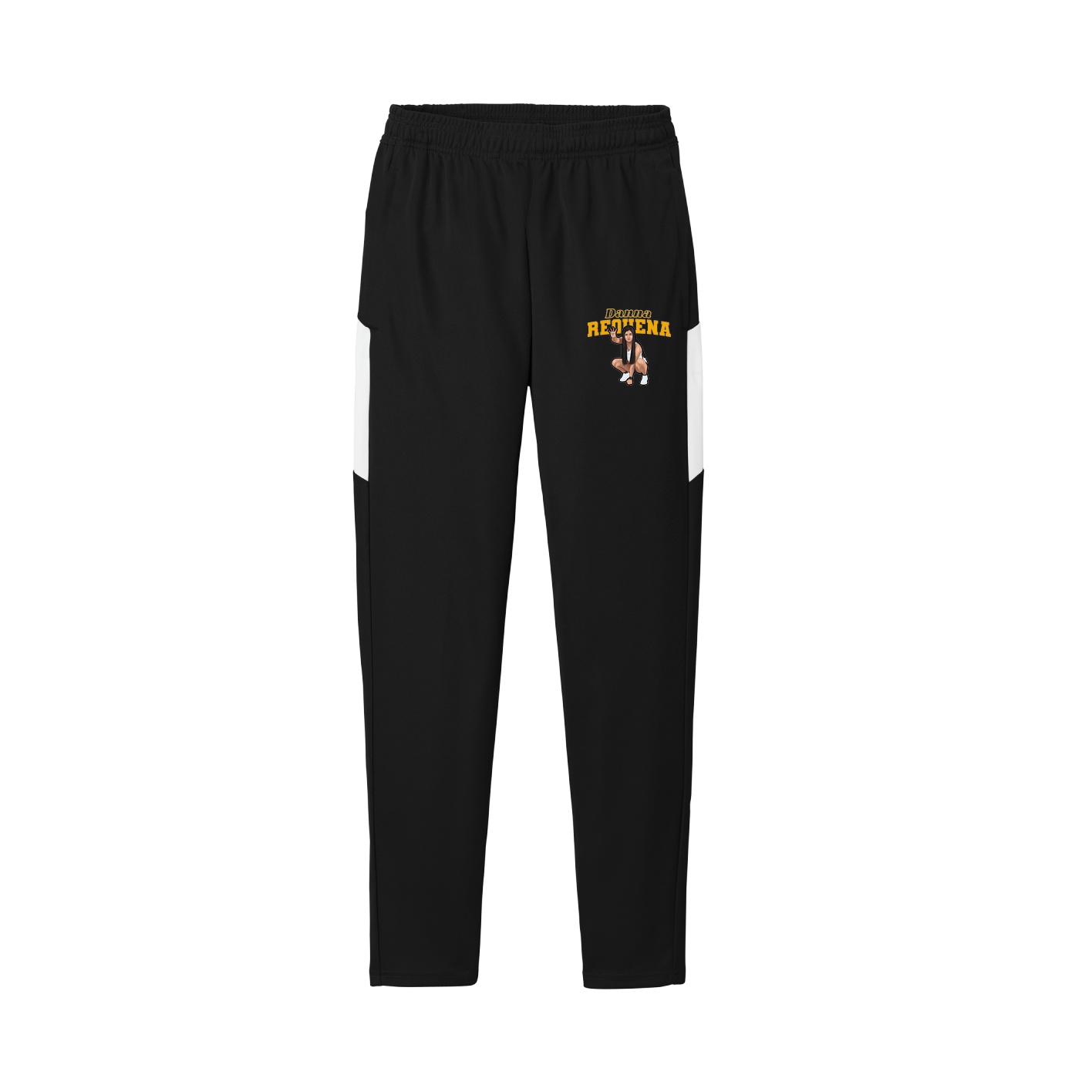 Team Travel Pant — Name Arch in Black/White