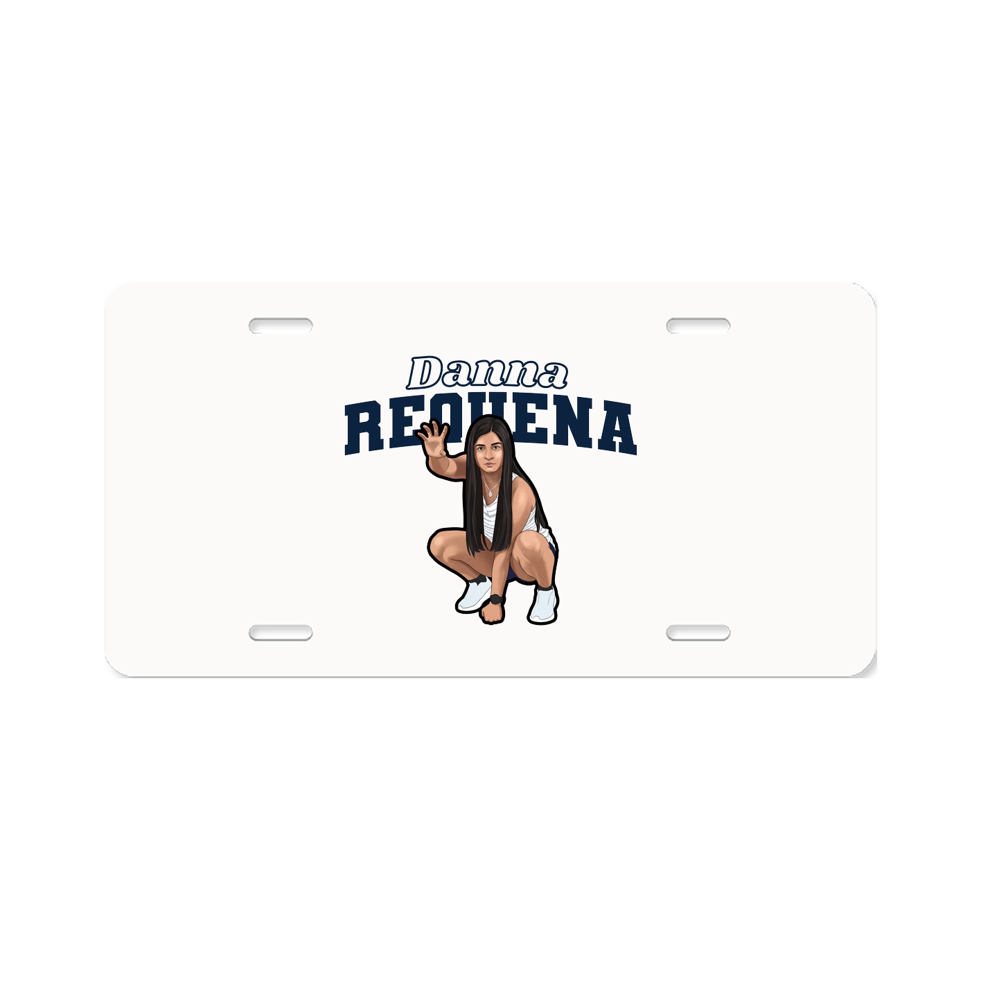 License Plate — Name Arch in Classic