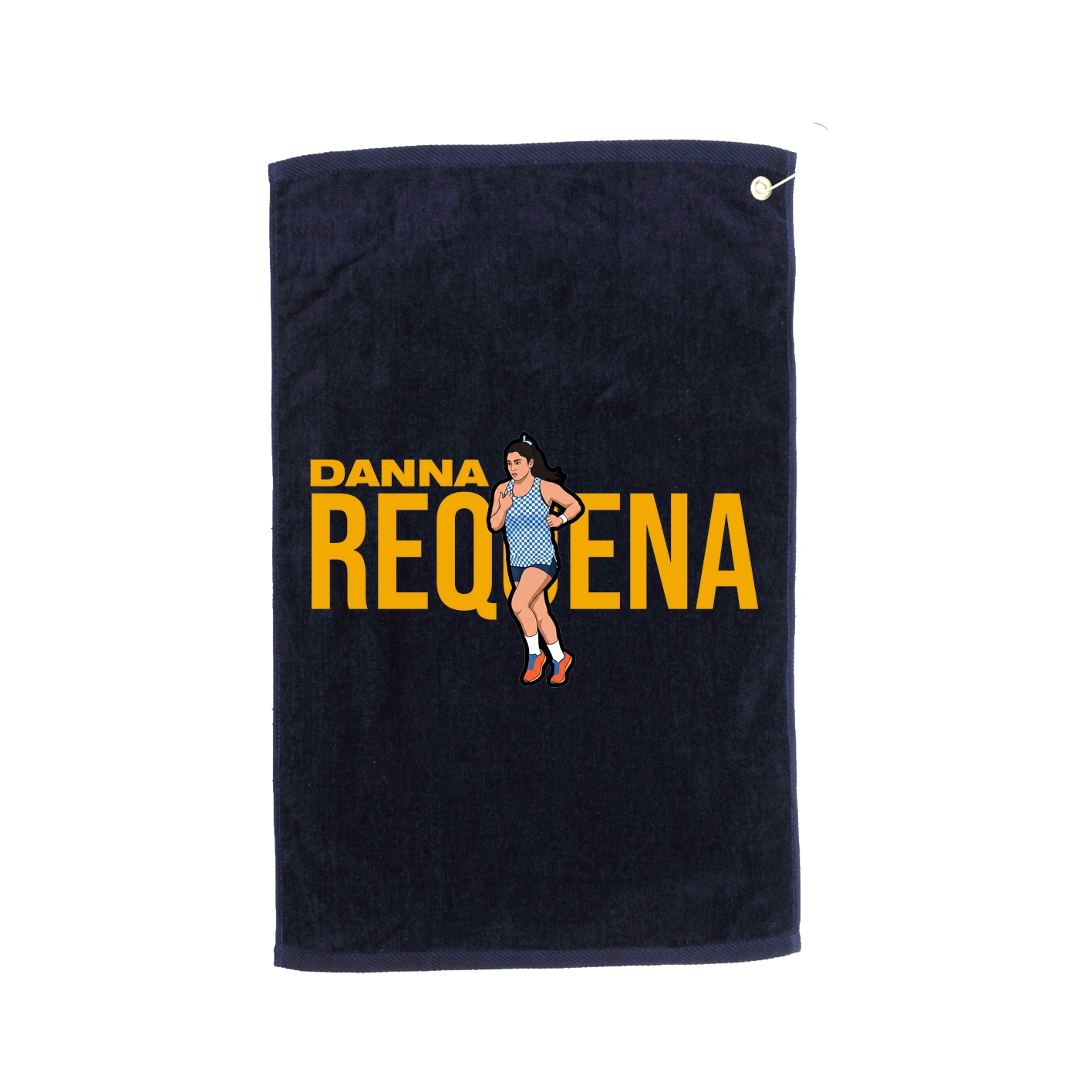 Golf Towel — Player Name in Navy