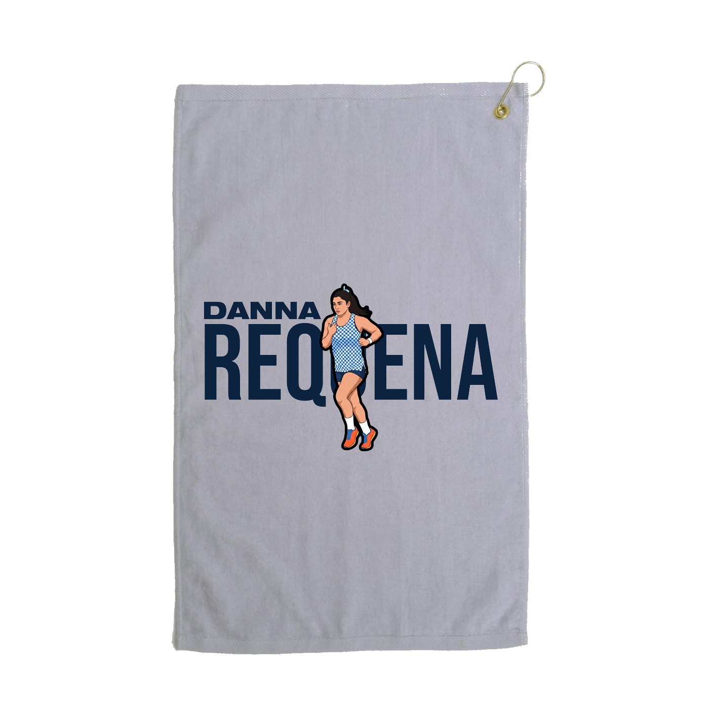 Golf Towel — Player Name in Grey