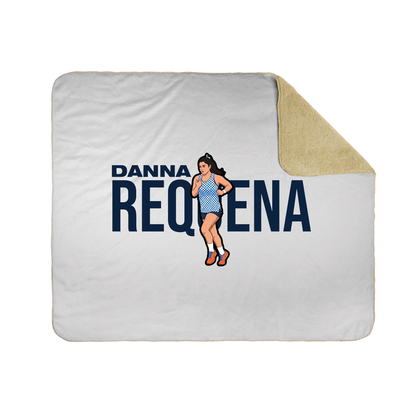 Throw Blanket — Player Name in White