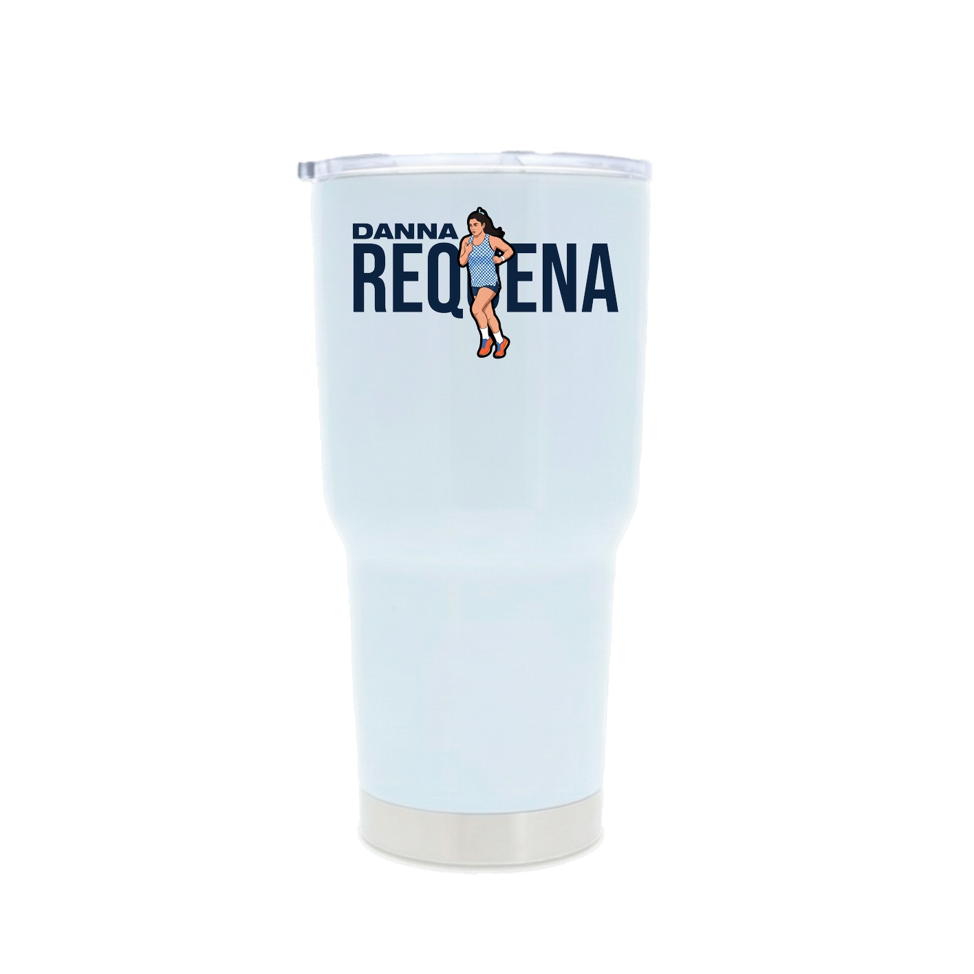 30oz Stainless Steel Tumbler — Player Name in White
