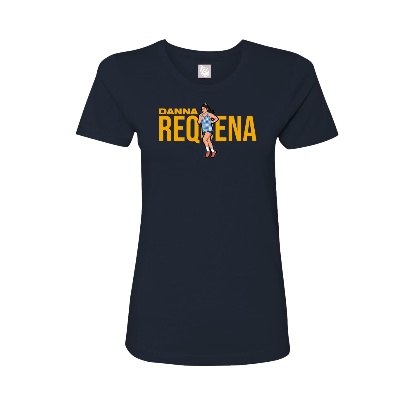 Womens Tee — Player Name in Navy
