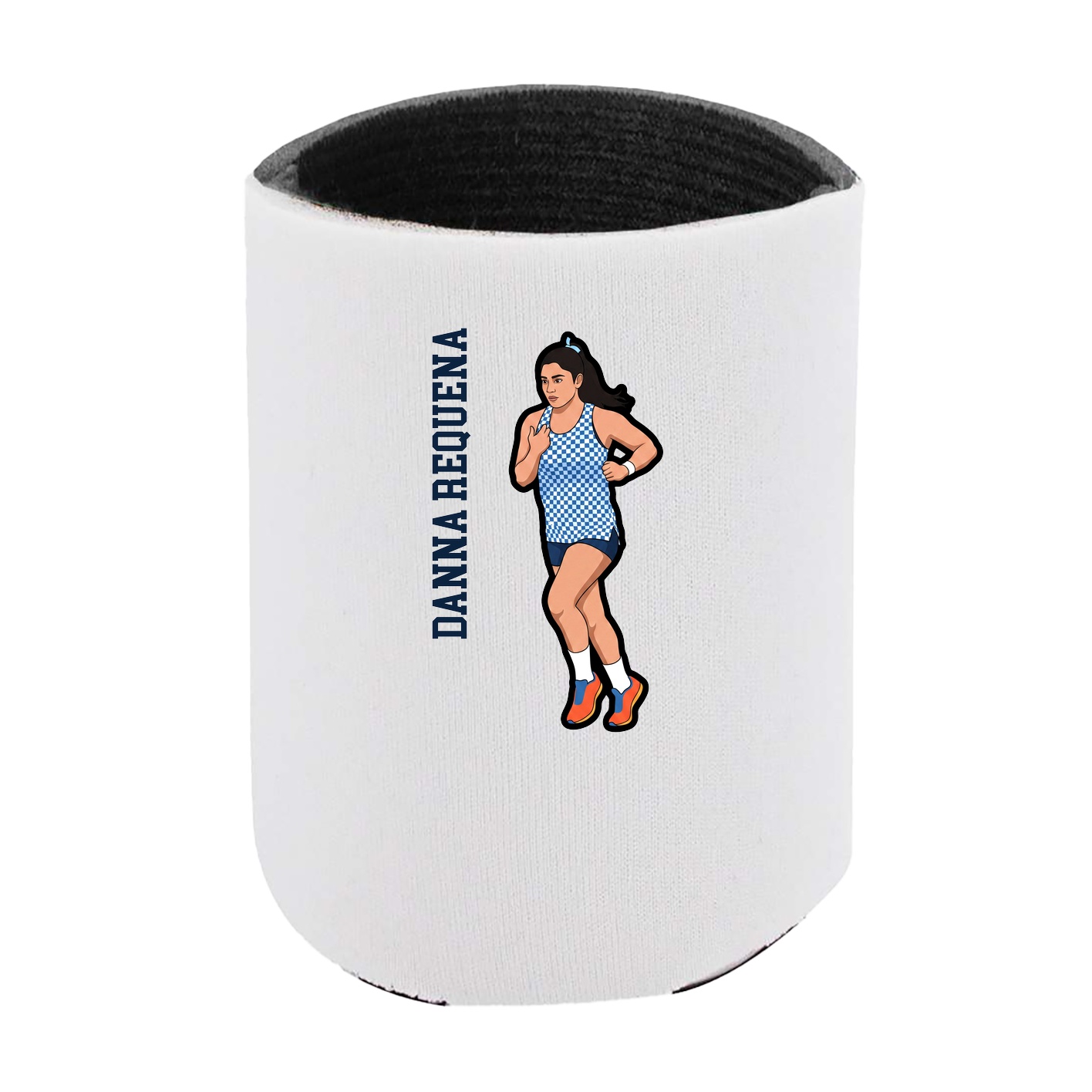 Can Holder — Name Vertical in White