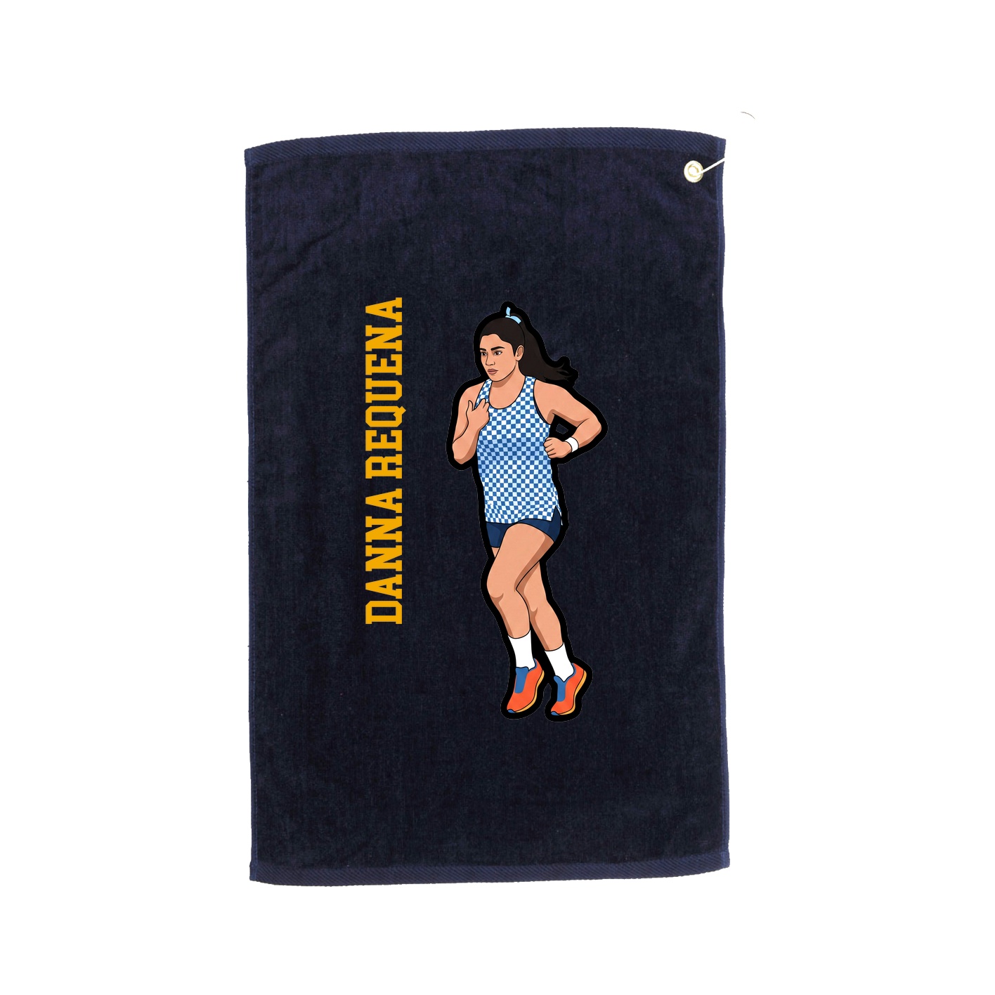 Golf Towel — Name Vertical in Navy