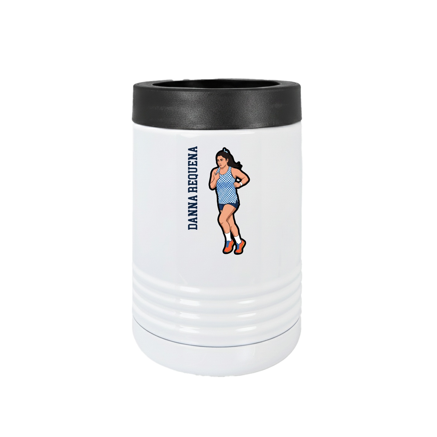 Beverage Holder — Name Vertical in White