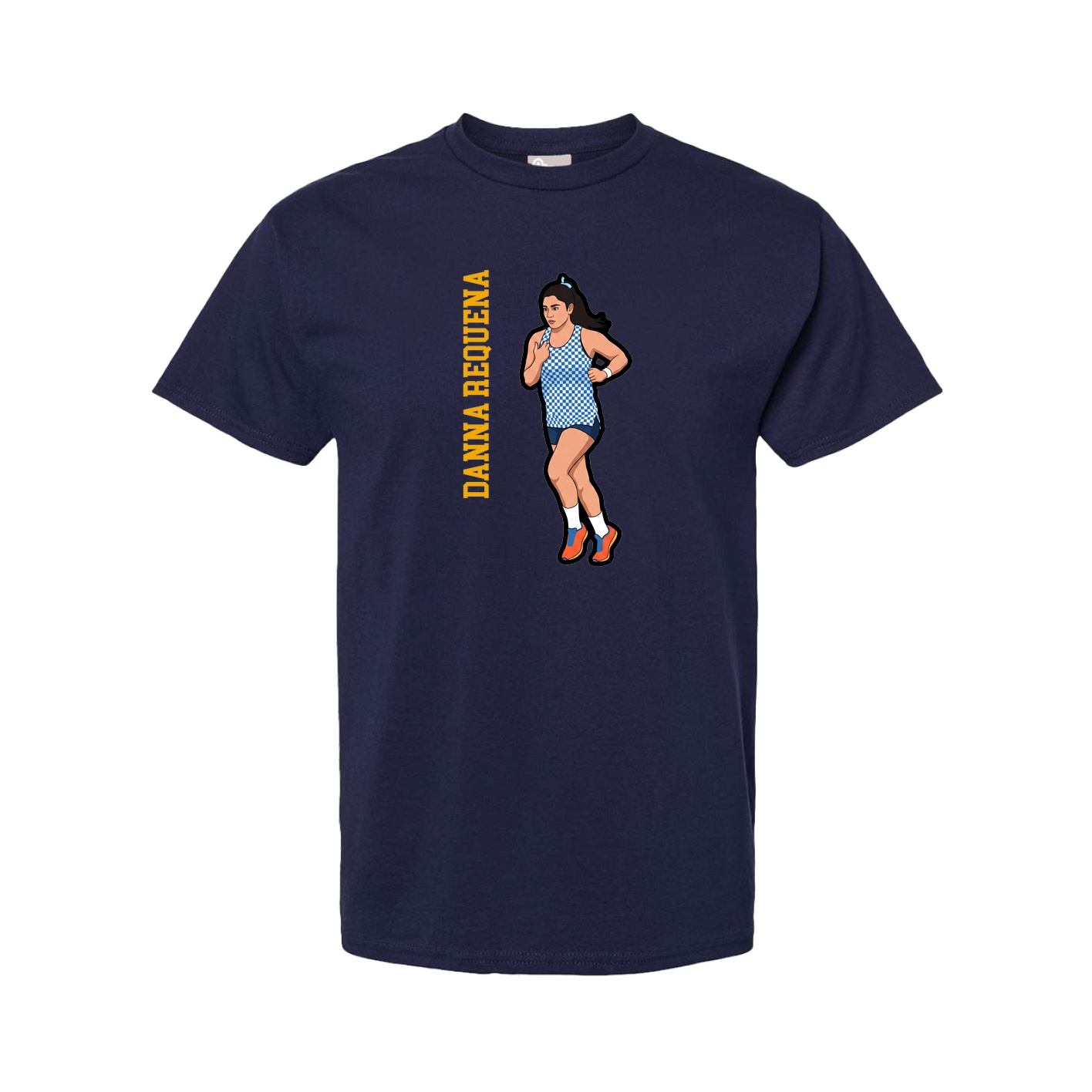 Tee — Name Vertical in Navy