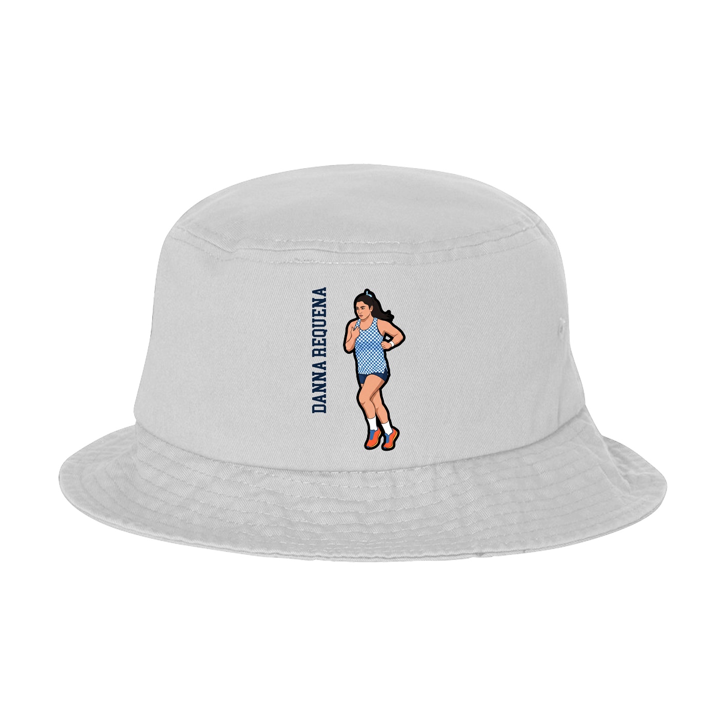 Bucket Cap — Name Vertical in White