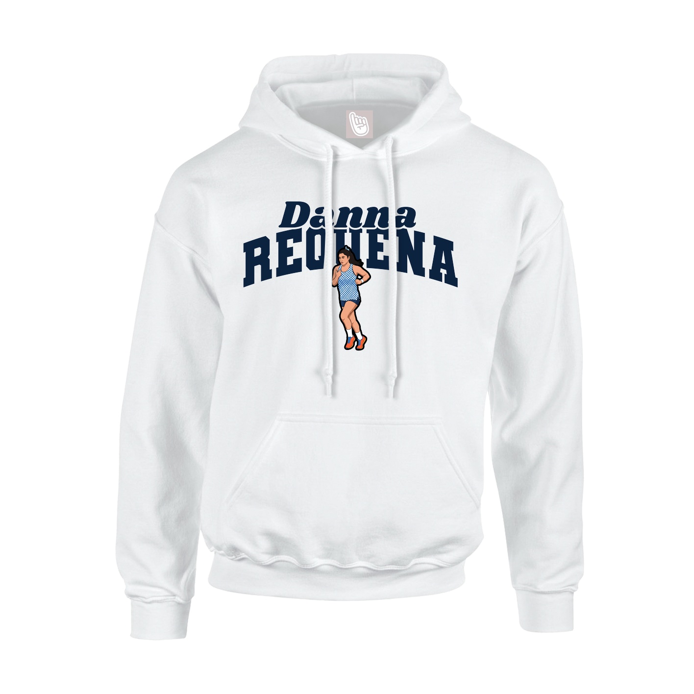 Youth Hoodie — Signature Arch in White