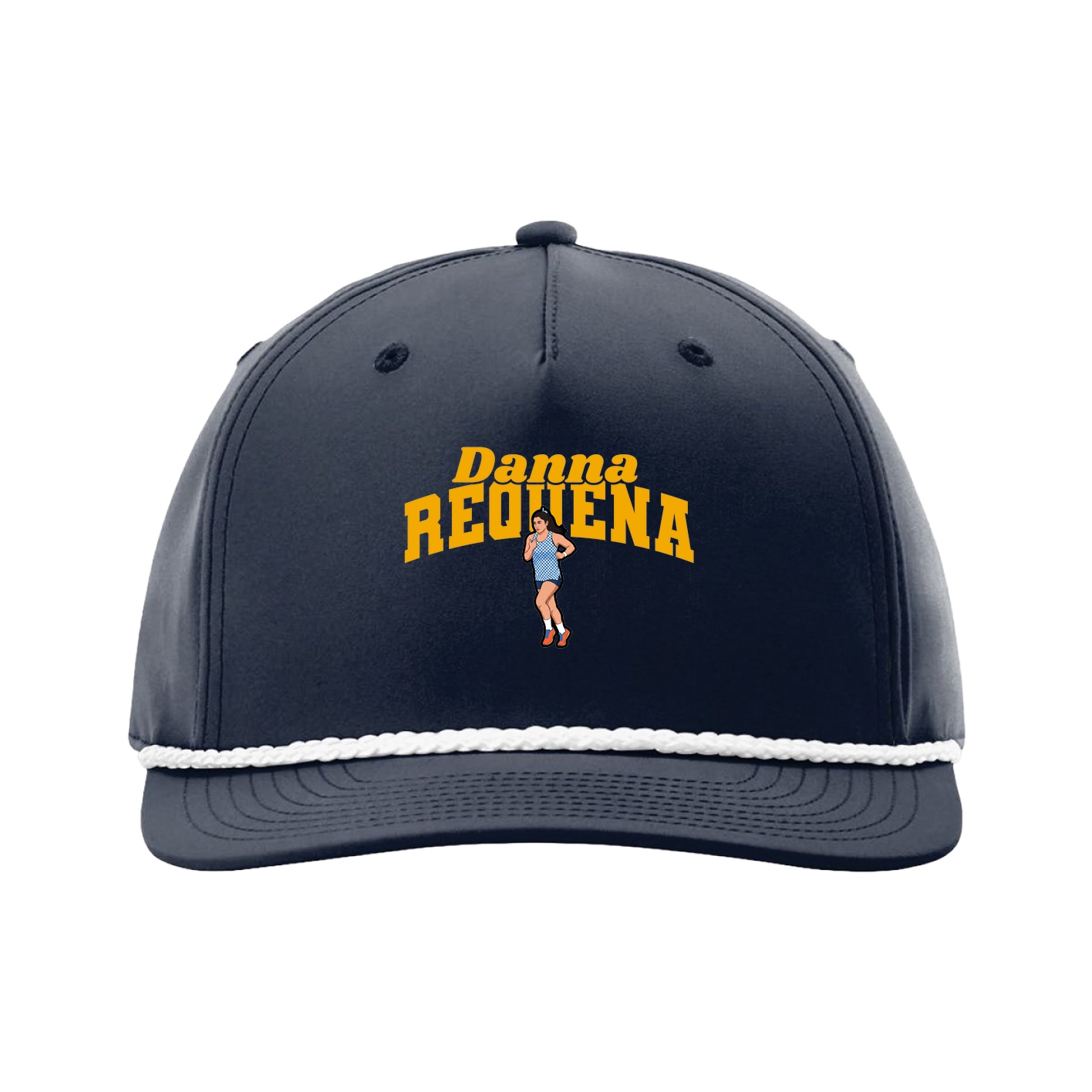 Five-Panel Classic Rope Cap — Signature Arch in Navy