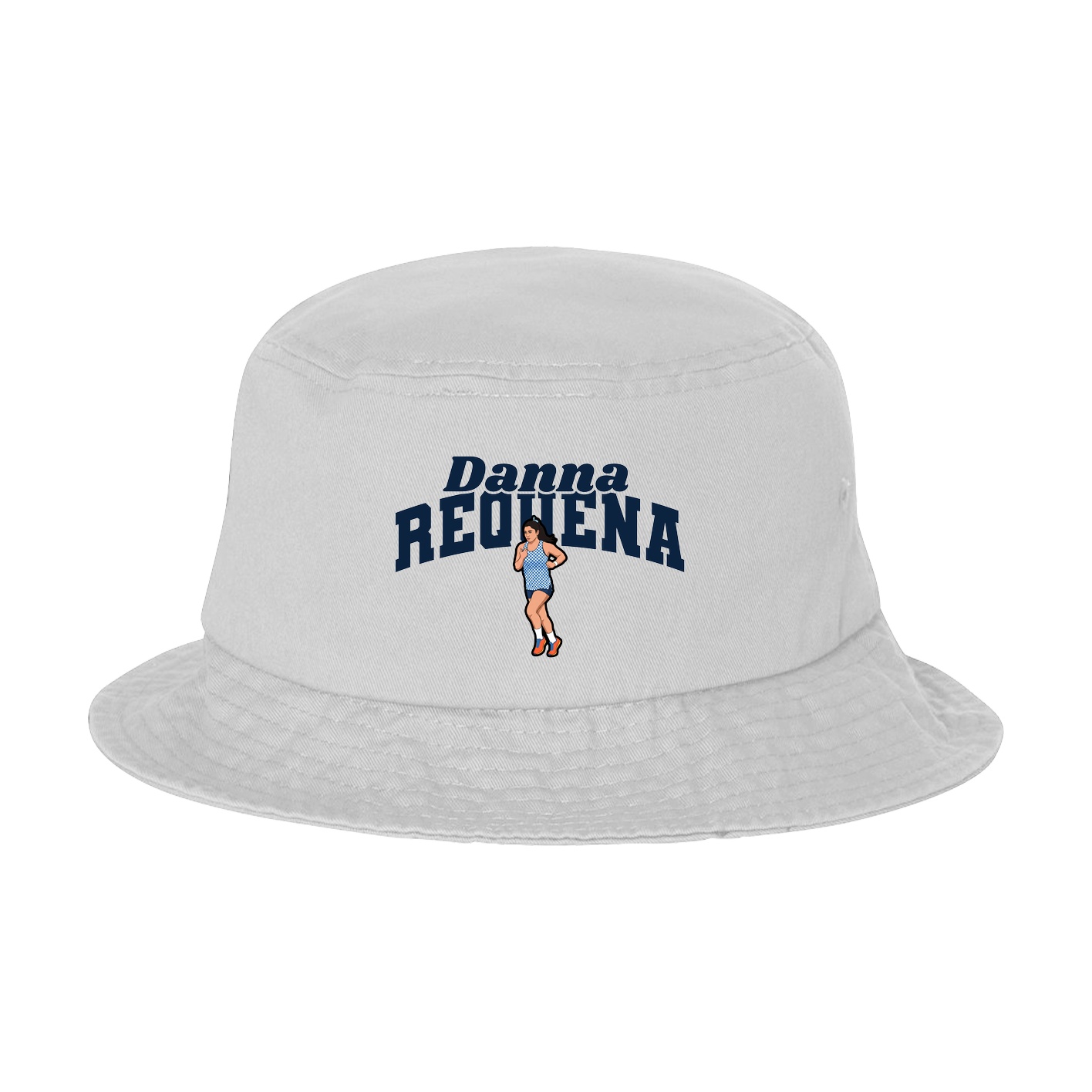 Bucket Cap — Signature Arch in White