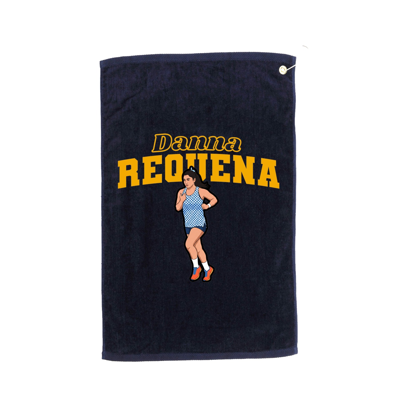 Golf Towel — Name Arch in Navy