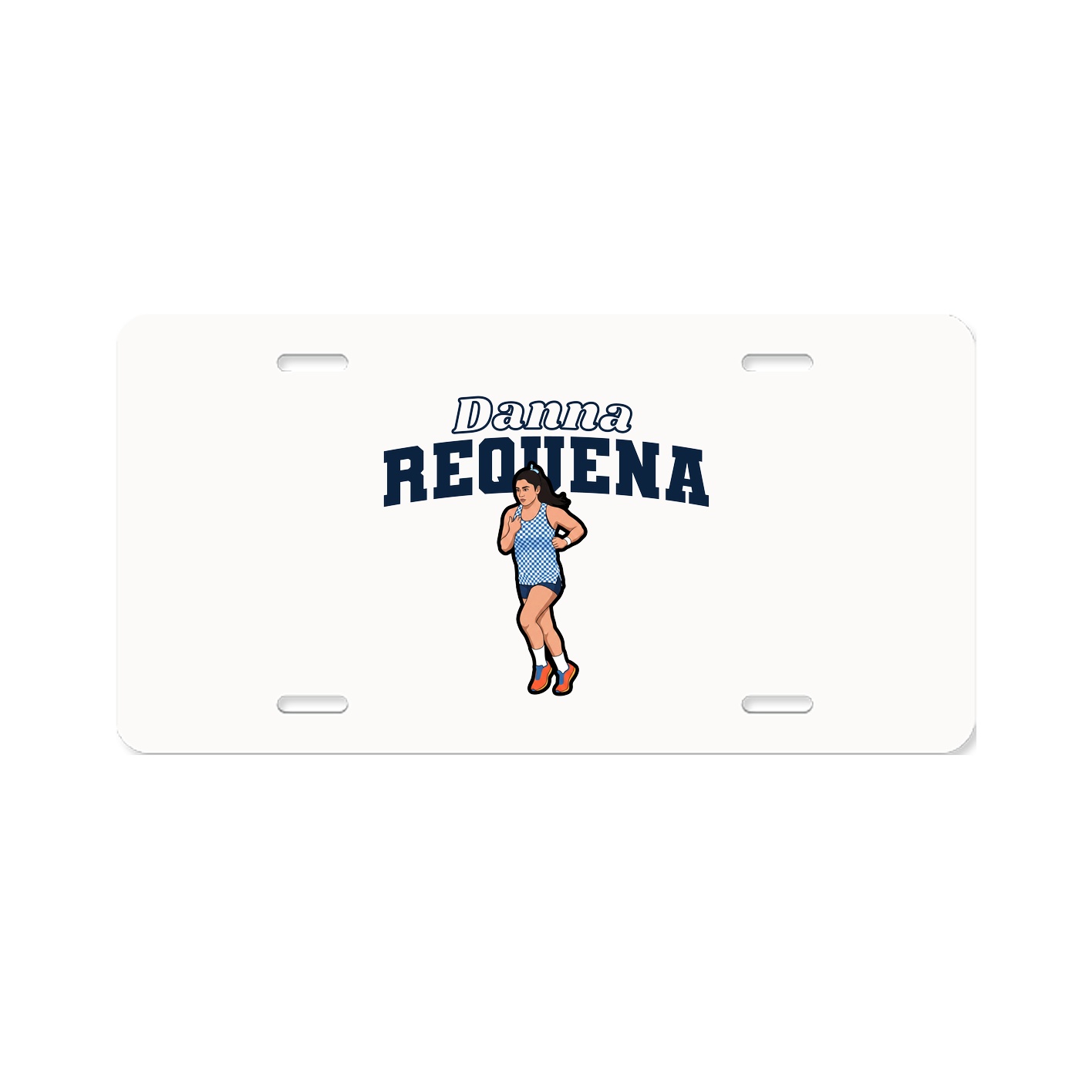 License Plate — Name Arch in Classic