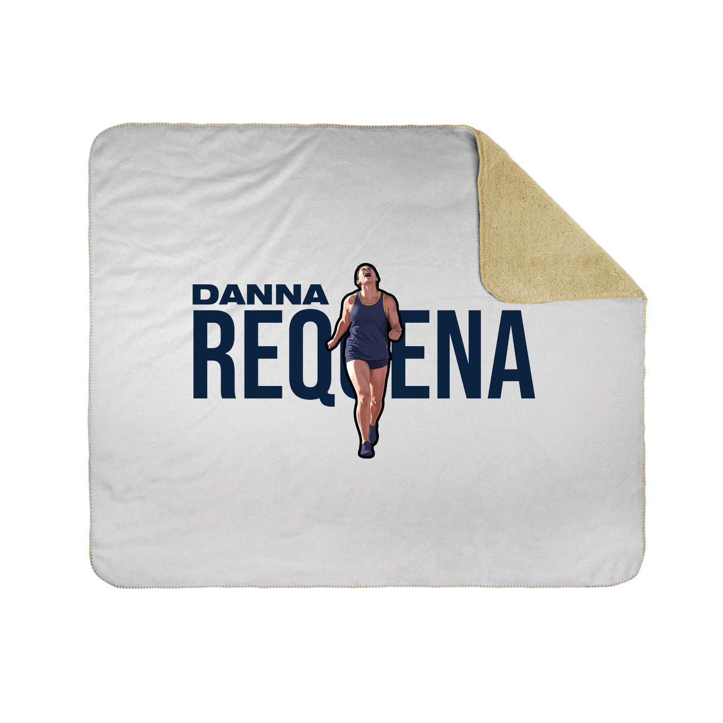 Throw Blanket — Player Name in White