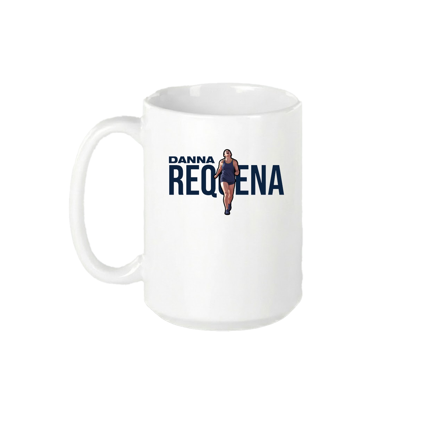 15oz Coffee Mug — Player Name in White