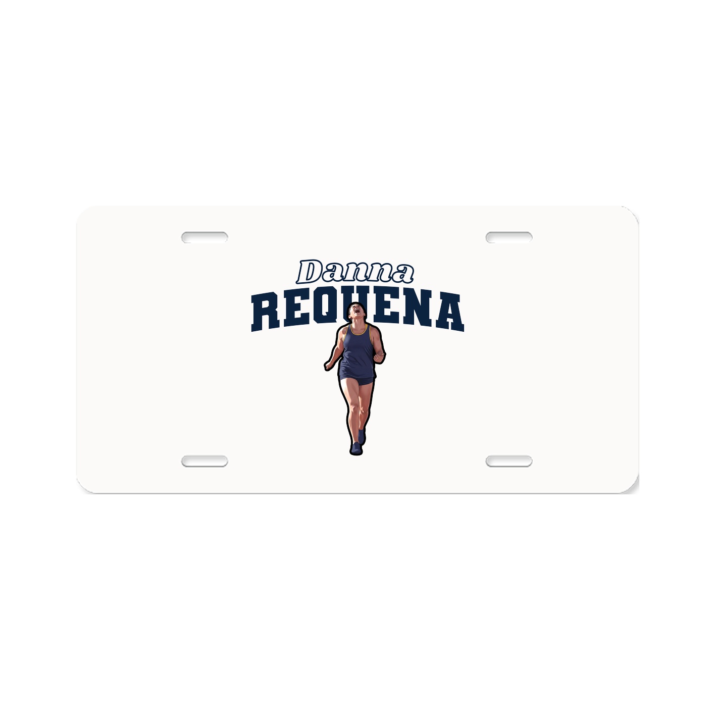 License Plate — Name Arch in Classic