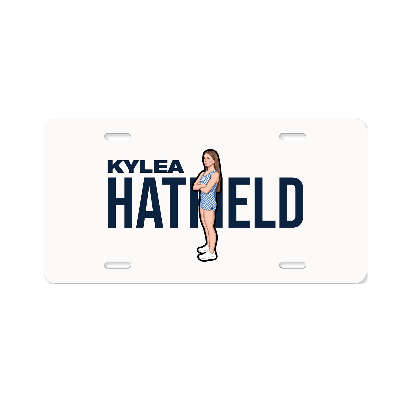 License Plate — Player Name in Classic