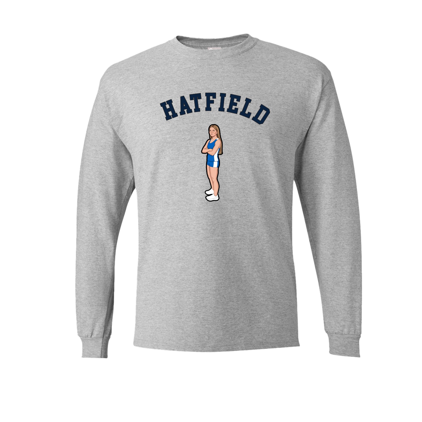 Long Sleeve Tee — Shirsey Arch in Grey
