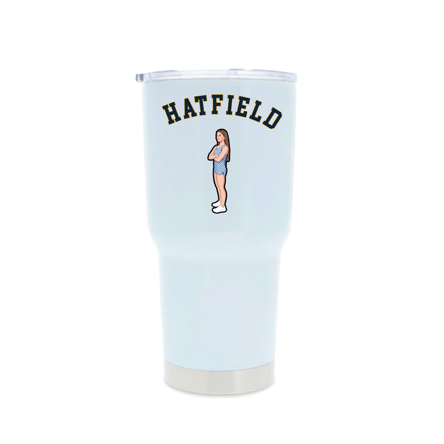 30oz Stainless Steel Tumbler — Shirsey Arch in White