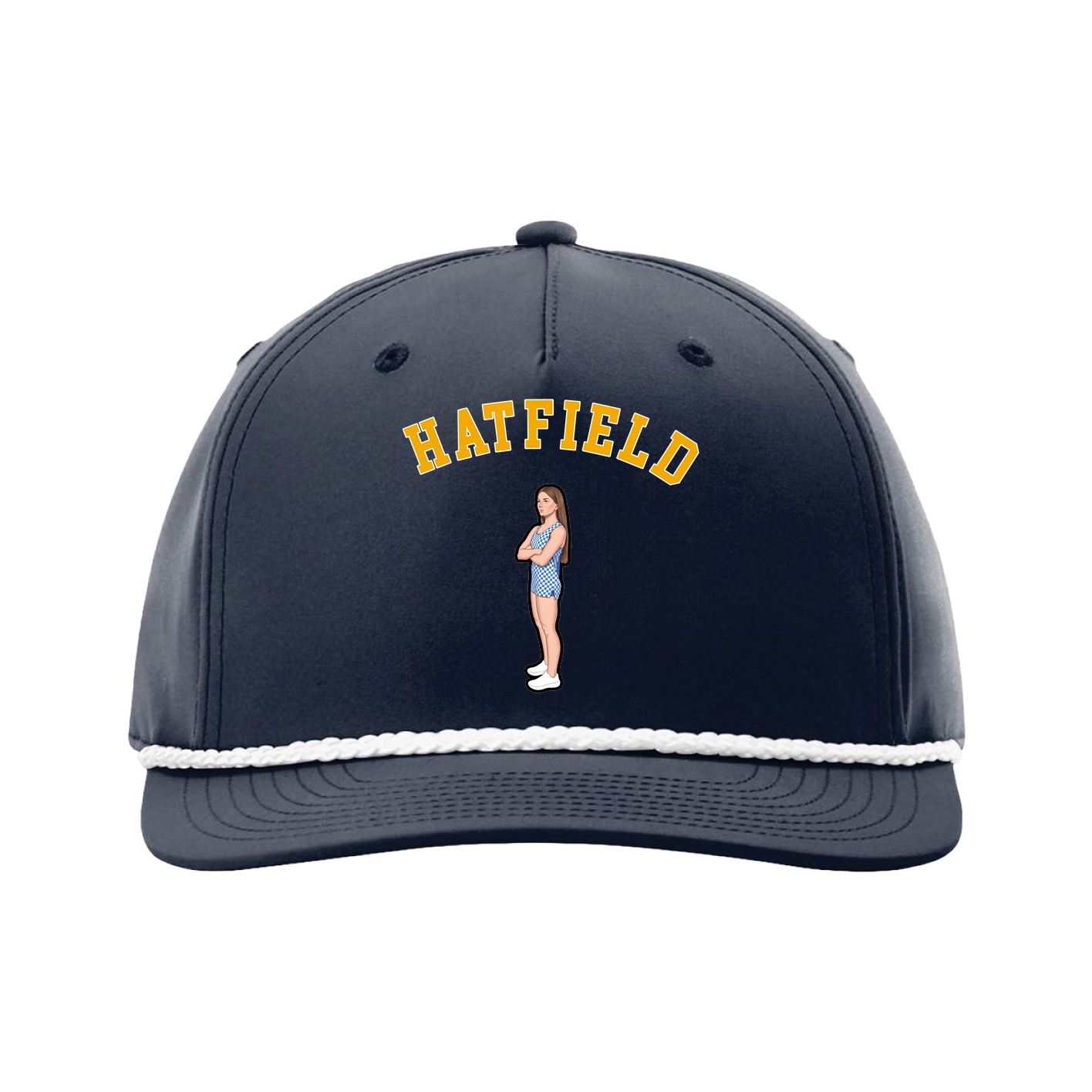 Five-Panel Classic Rope Cap — Shirsey Arch in Navy