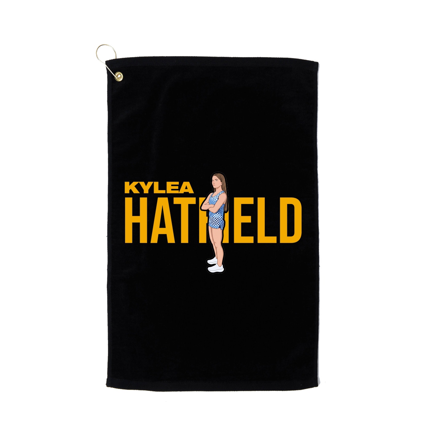 Golf Towel — Player Name in Black