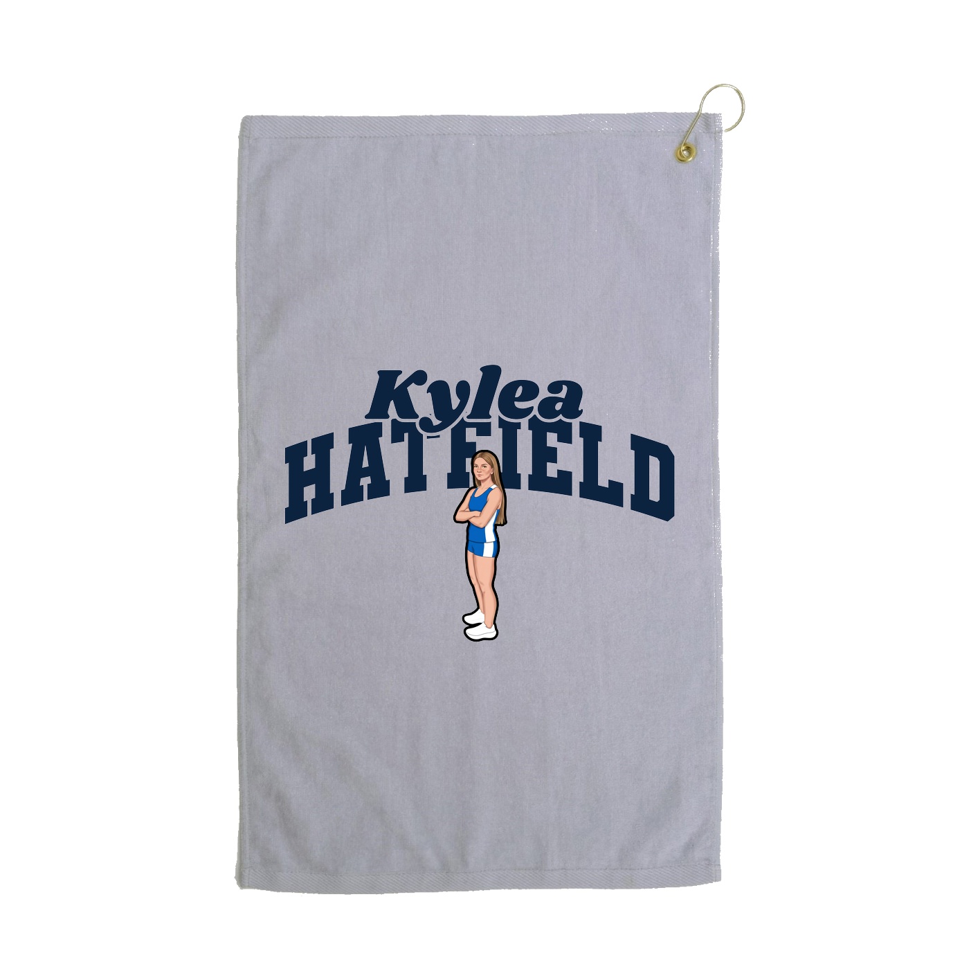Golf Towel — Signature Arch in Grey