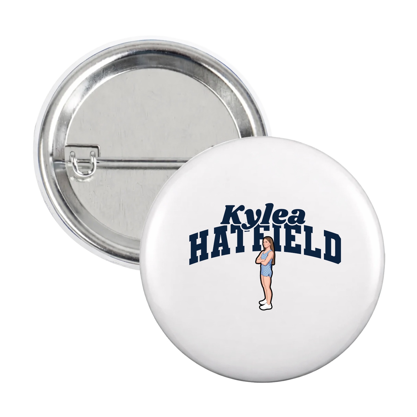 Game Day Button — Signature Arch in White