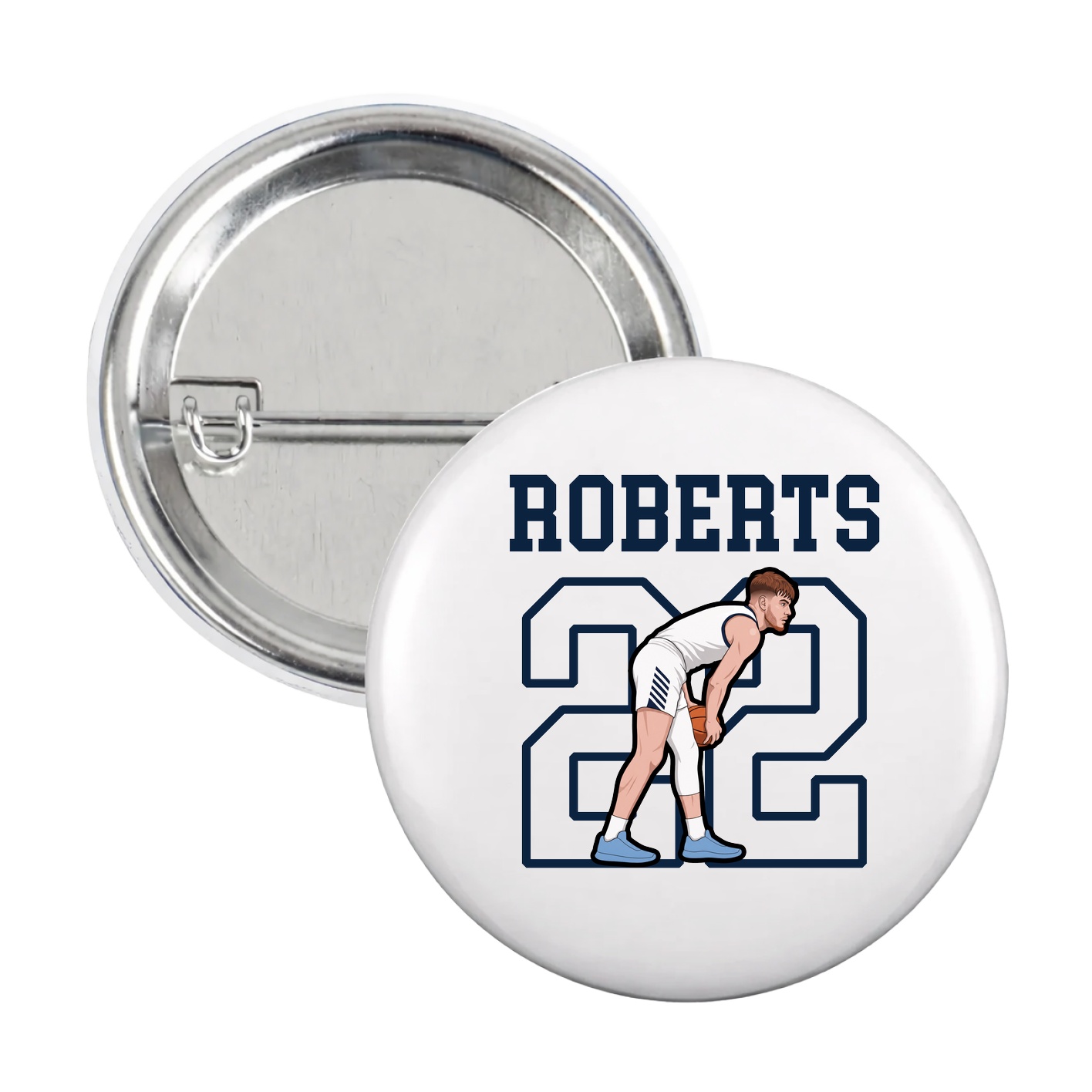 Game Day Button — Shirsey in White