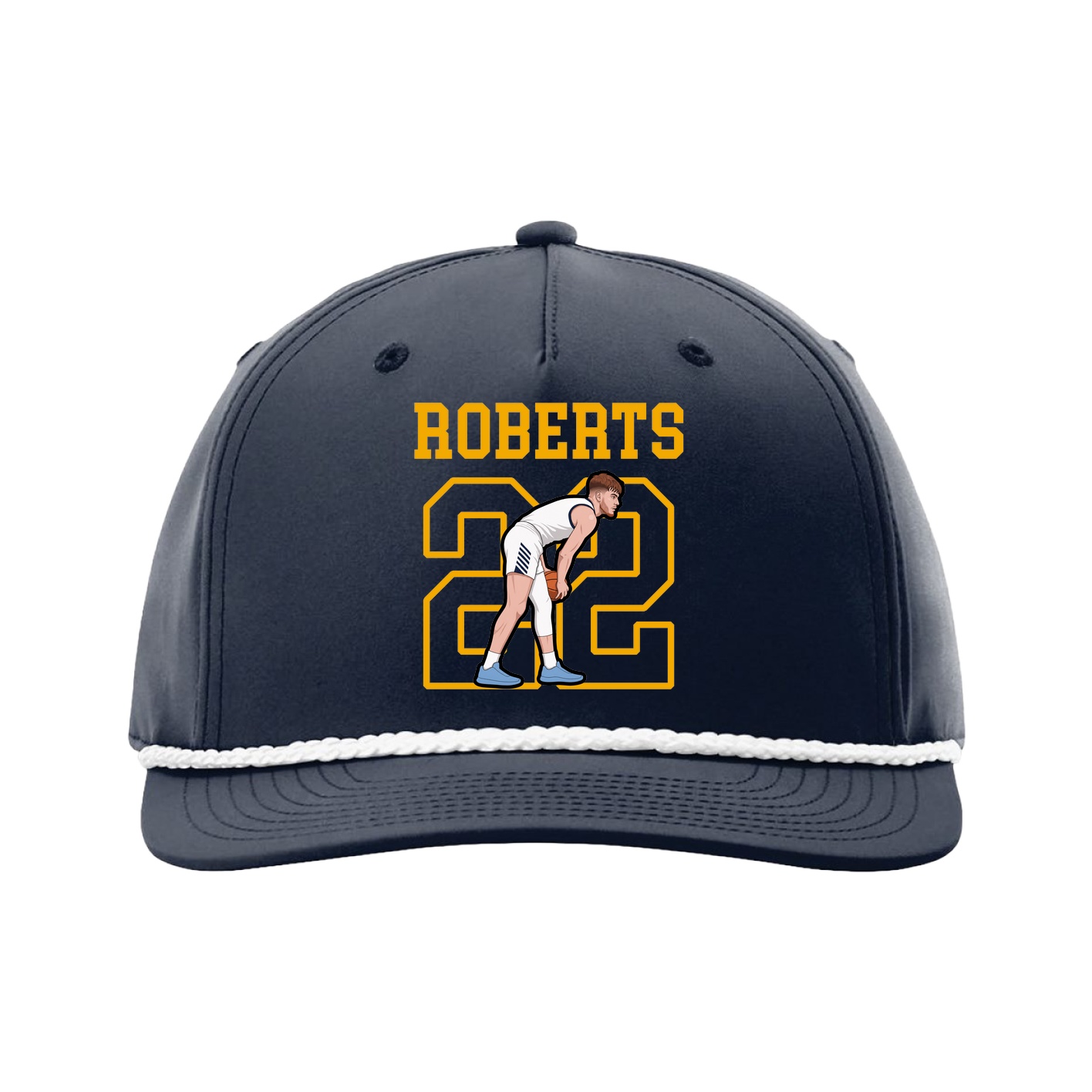 Five-Panel Classic Rope Cap — Shirsey in Navy