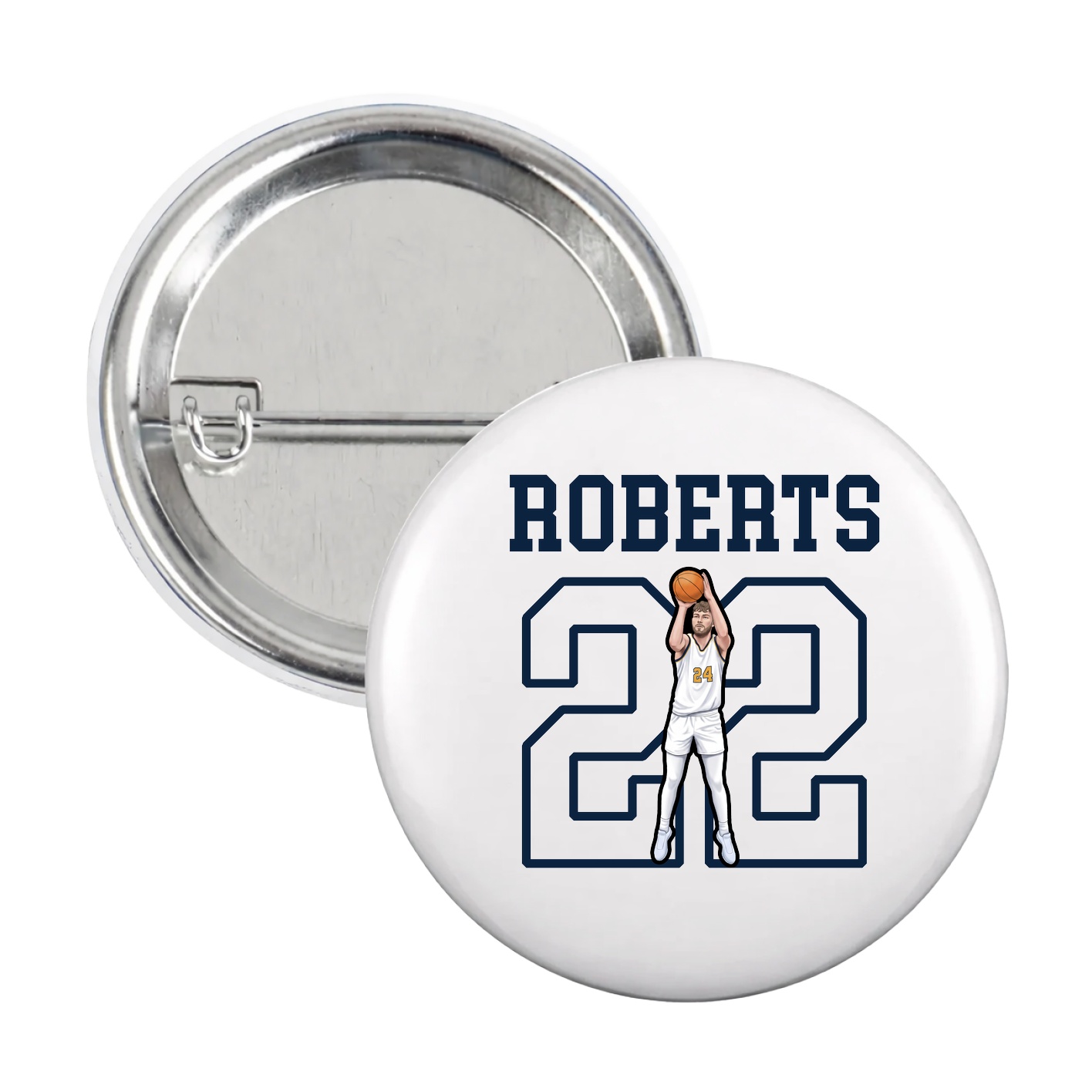 Game Day Button — Shirsey in White