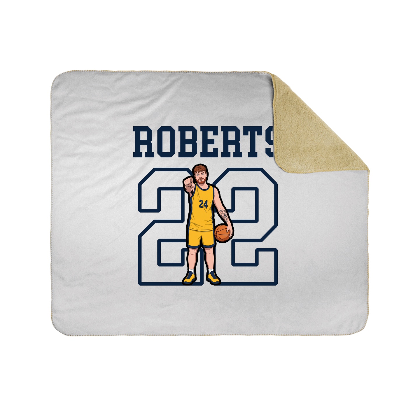 Throw Blanket — Shirsey in White