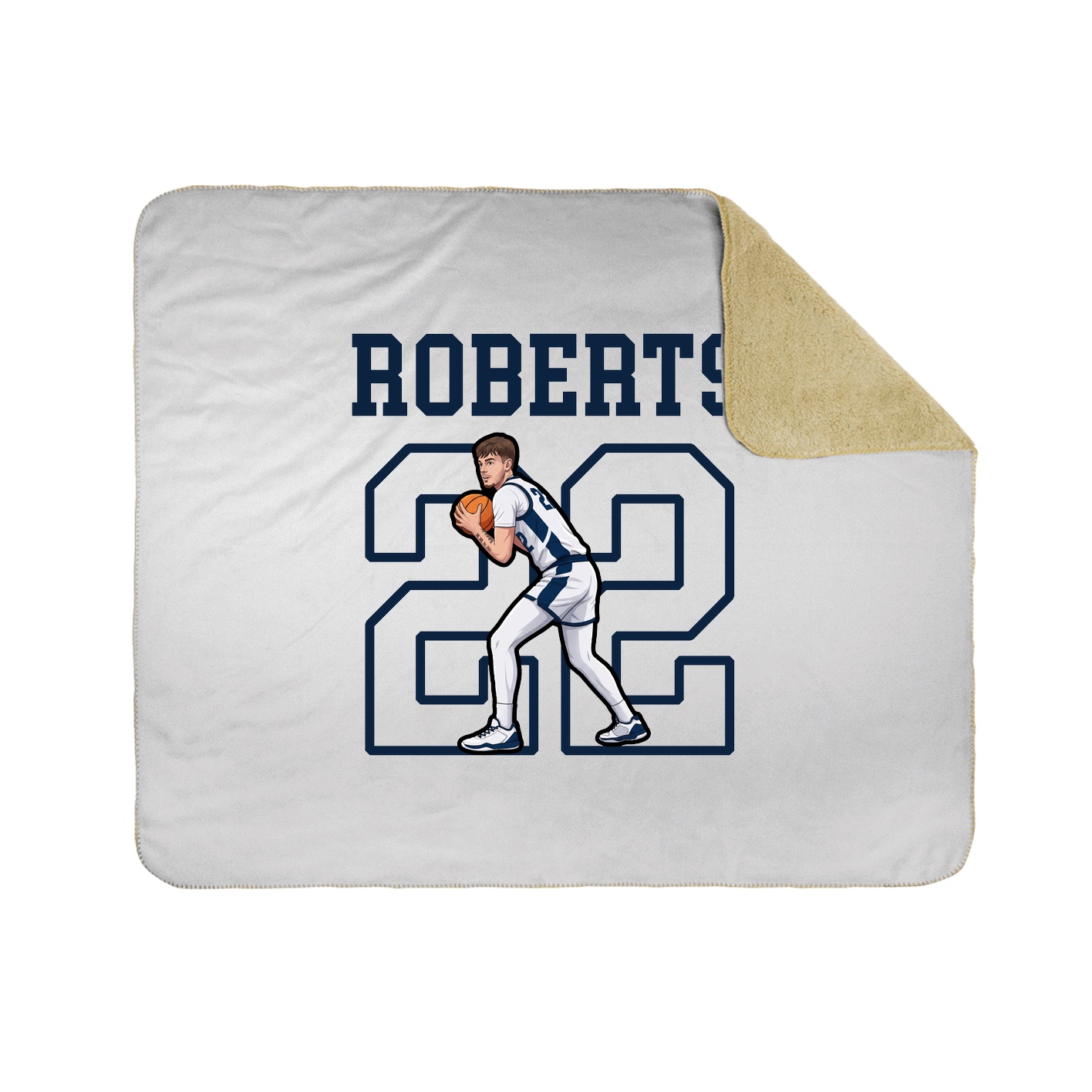 Throw Blanket — Shirsey in White