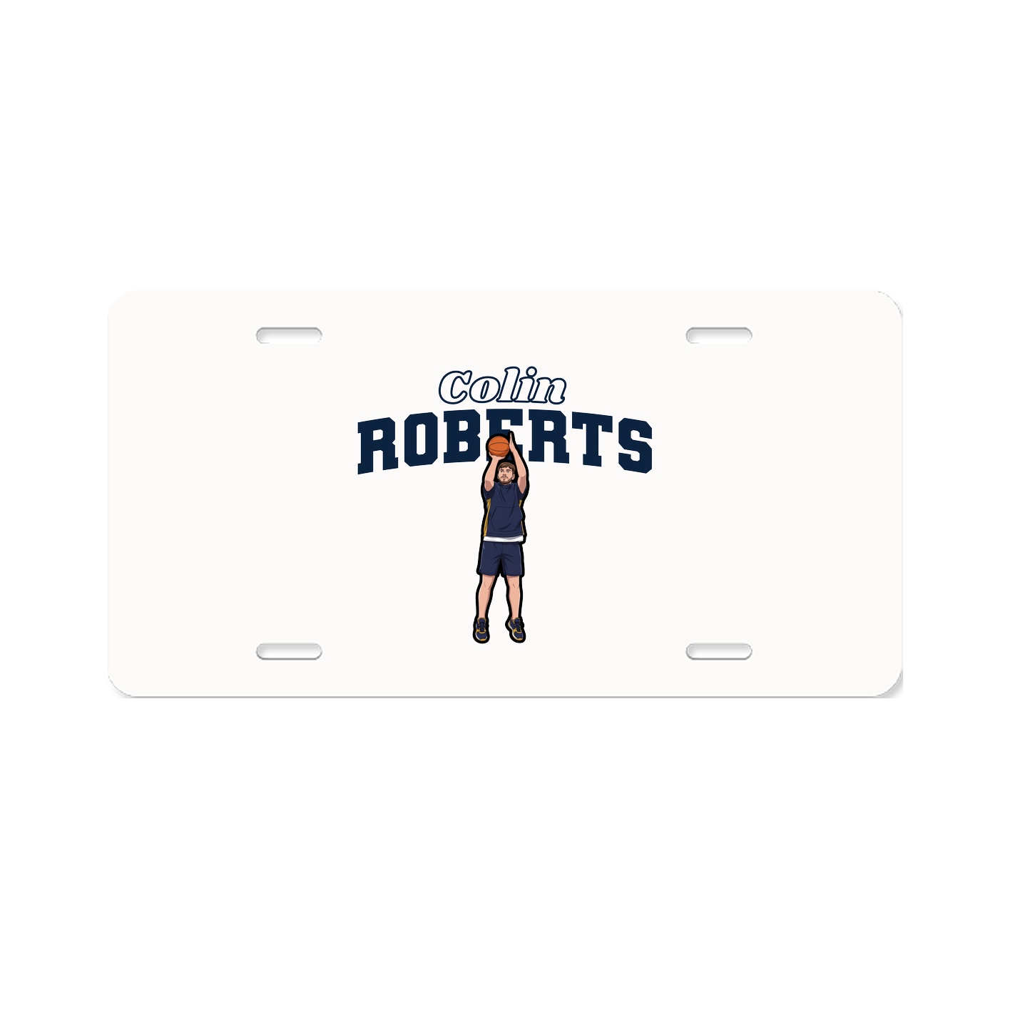 License Plate — Name Arch in Classic